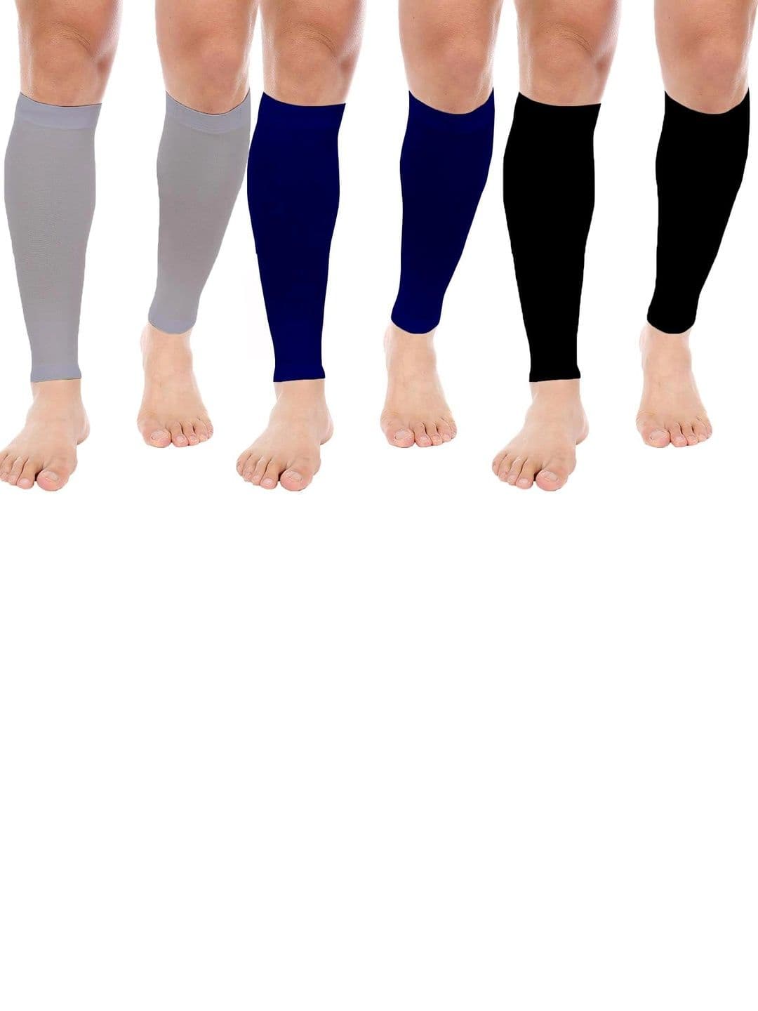 MIZUNA Unisex Pack of 3 Assorted Calf Length Socks - view 1