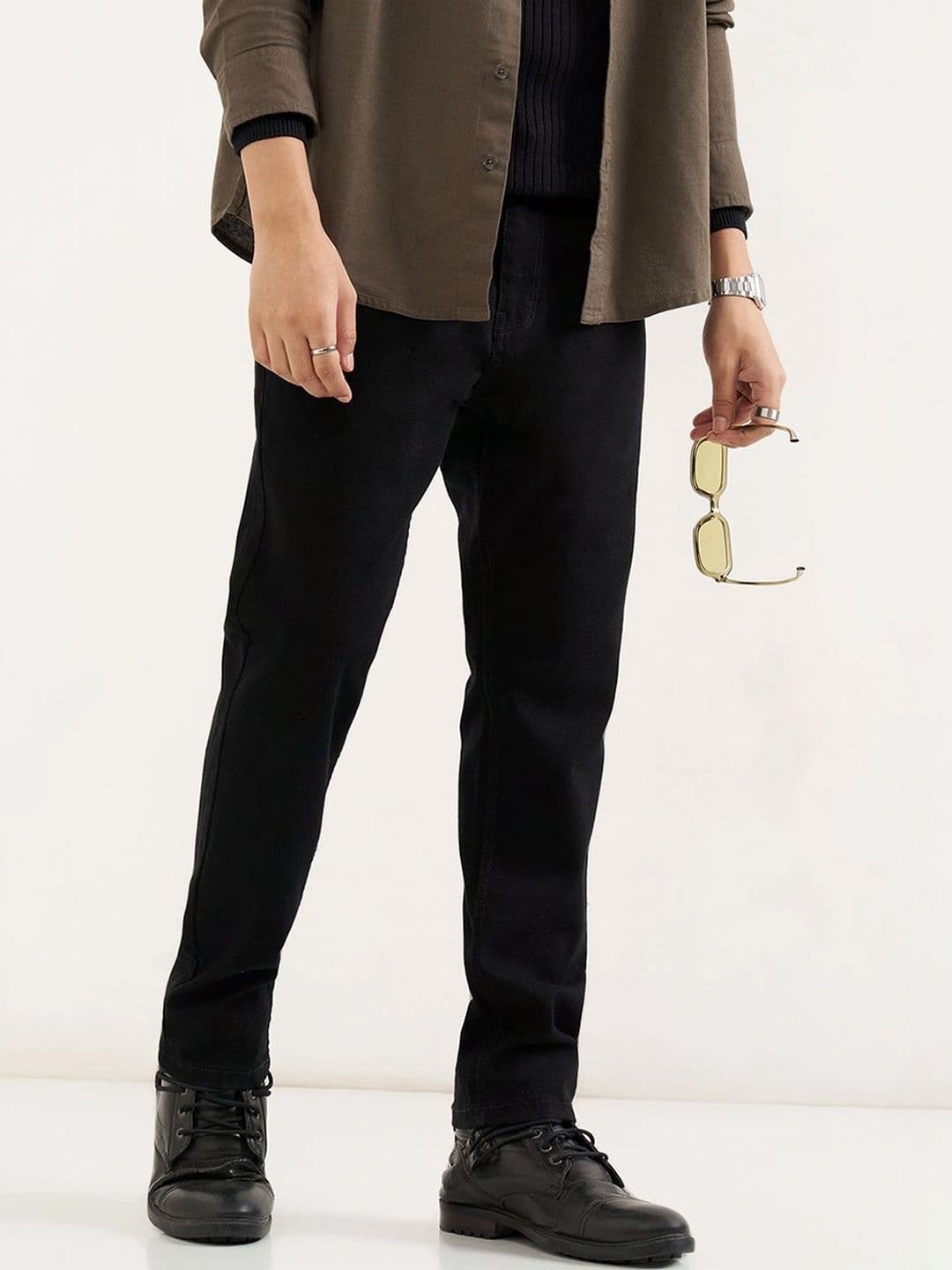SF JEANS by Pantaloons Men Slim Fit Mid-Rise Jeans - view 1