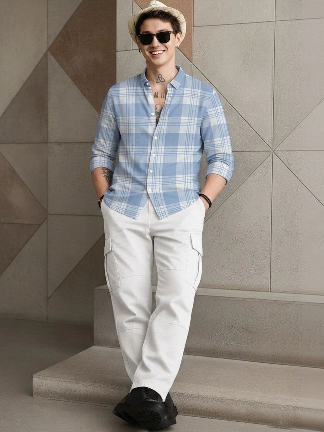SHIRTZONE Men Comfort Tartan Checks Checked Casual Shirt - view 1
