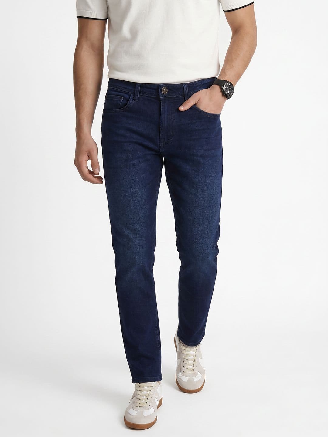 Peter England Men Urban Slim Slim Fit Mid-Rise Jeans - view 1