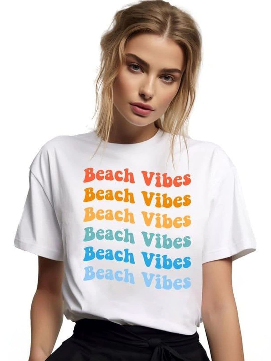 VLAM Unisex Typography Printed Slim Fit T-shirt - view 1