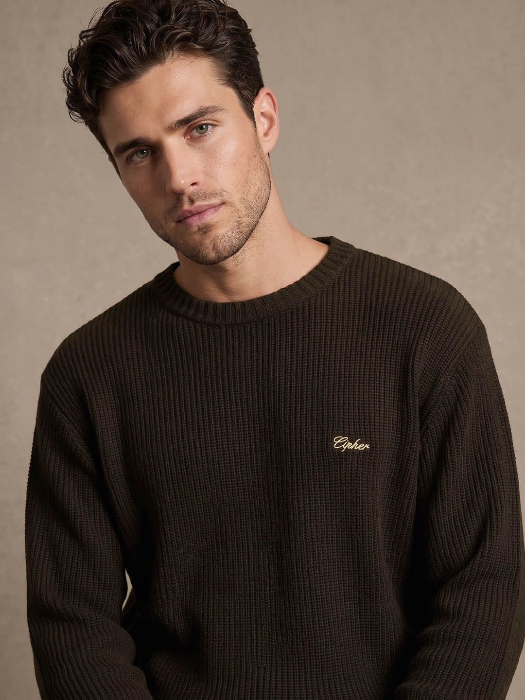 glitchez Relaxed Fit Pullover Sweater - view 1