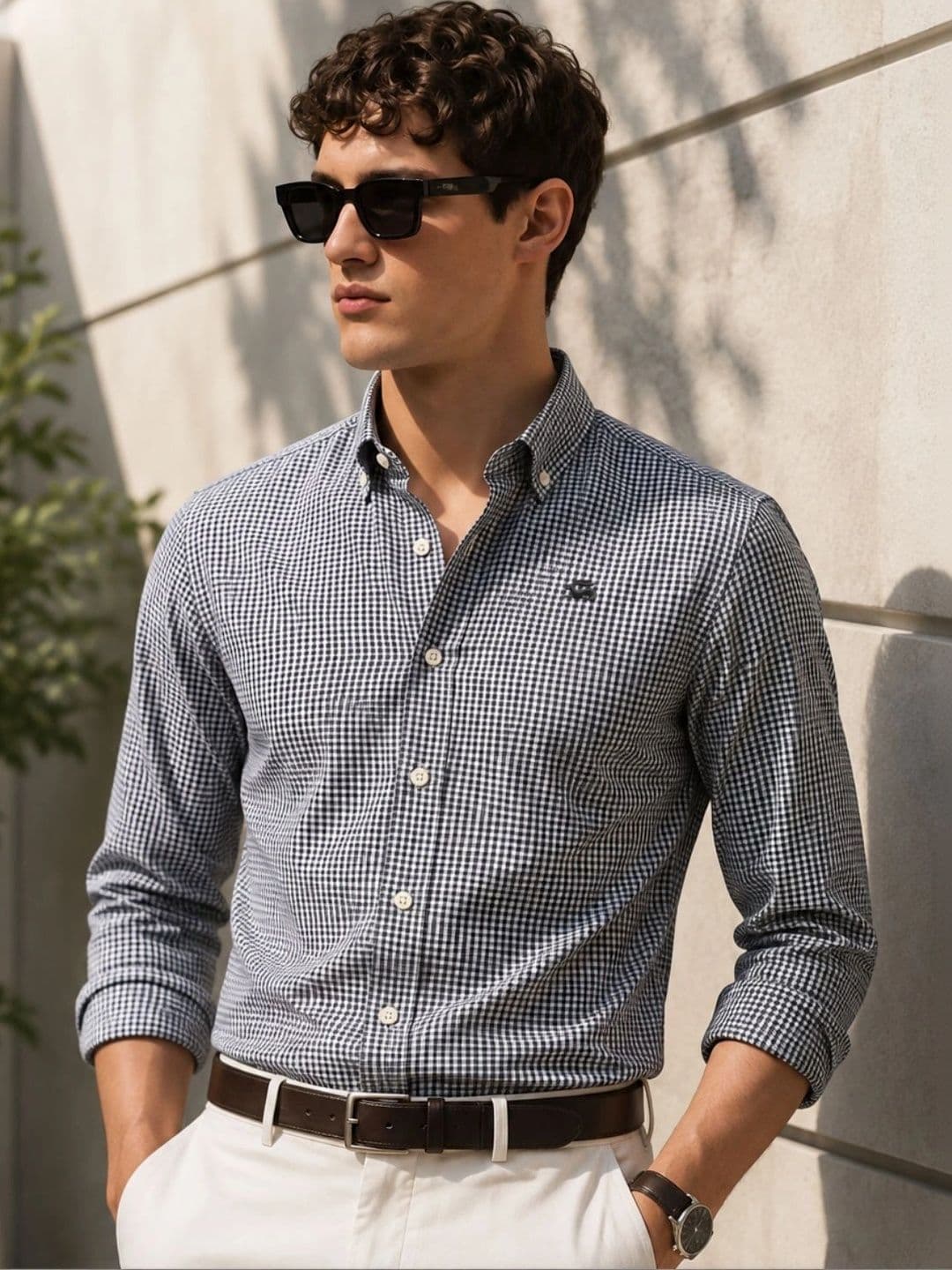 ADRO Men Standard Micro Checks Checked Casual Shirt - view 1