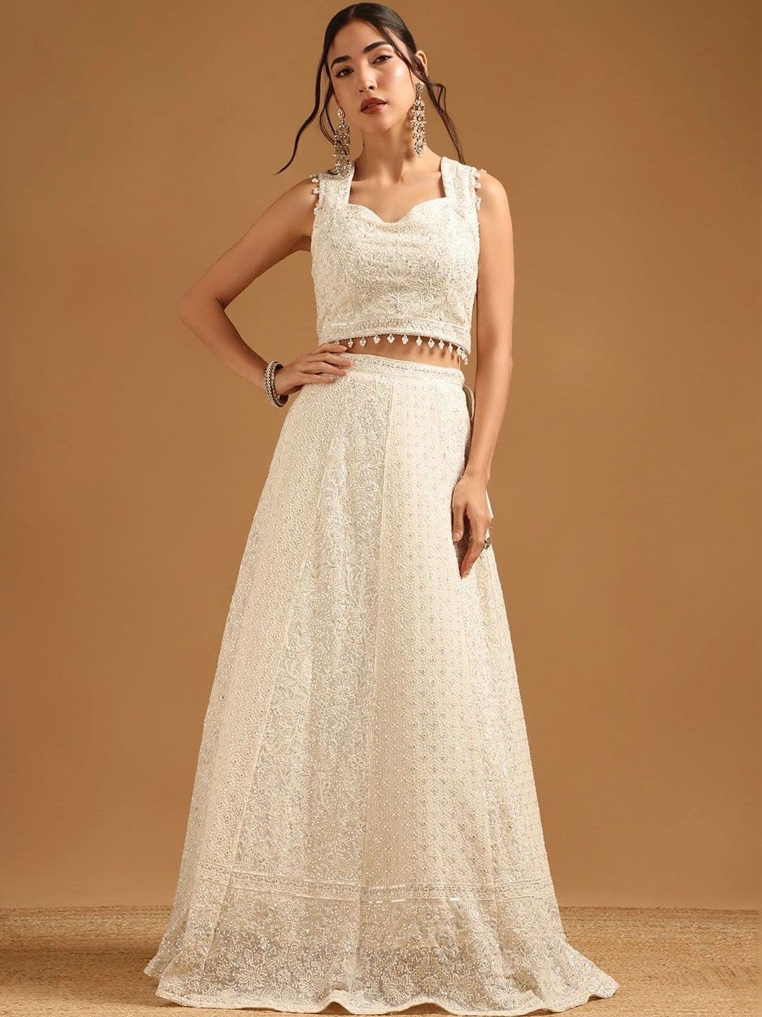 Soch Embroidered Sequinned Ready to Wear Lehenga & Blouse With Dupatta - view 1