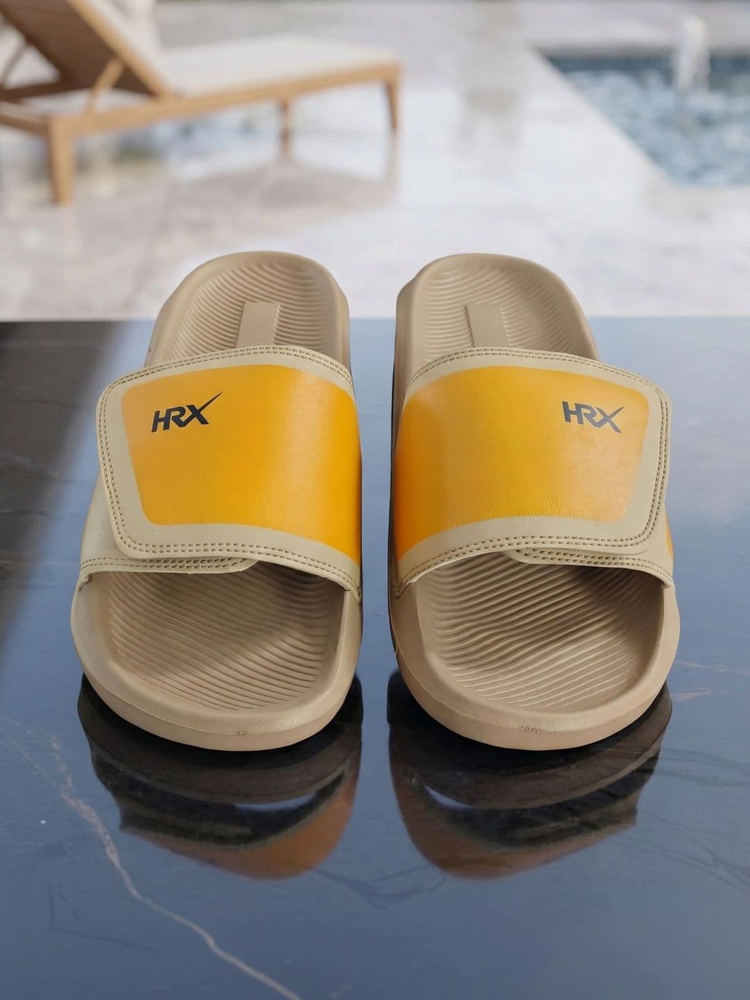 HRX by Hrithik Roshan Men Colourblocked Sliders - view 1