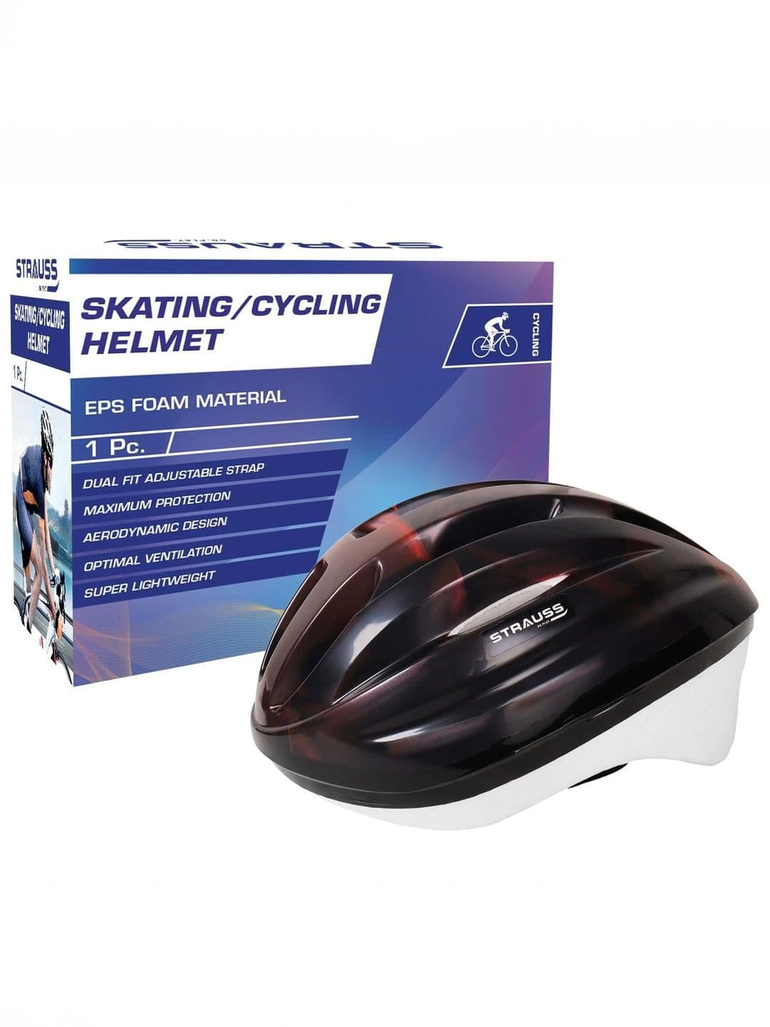 STRAUSS Light Weight with Superior Ventilation Adjustable Cycling Helmet - view 1