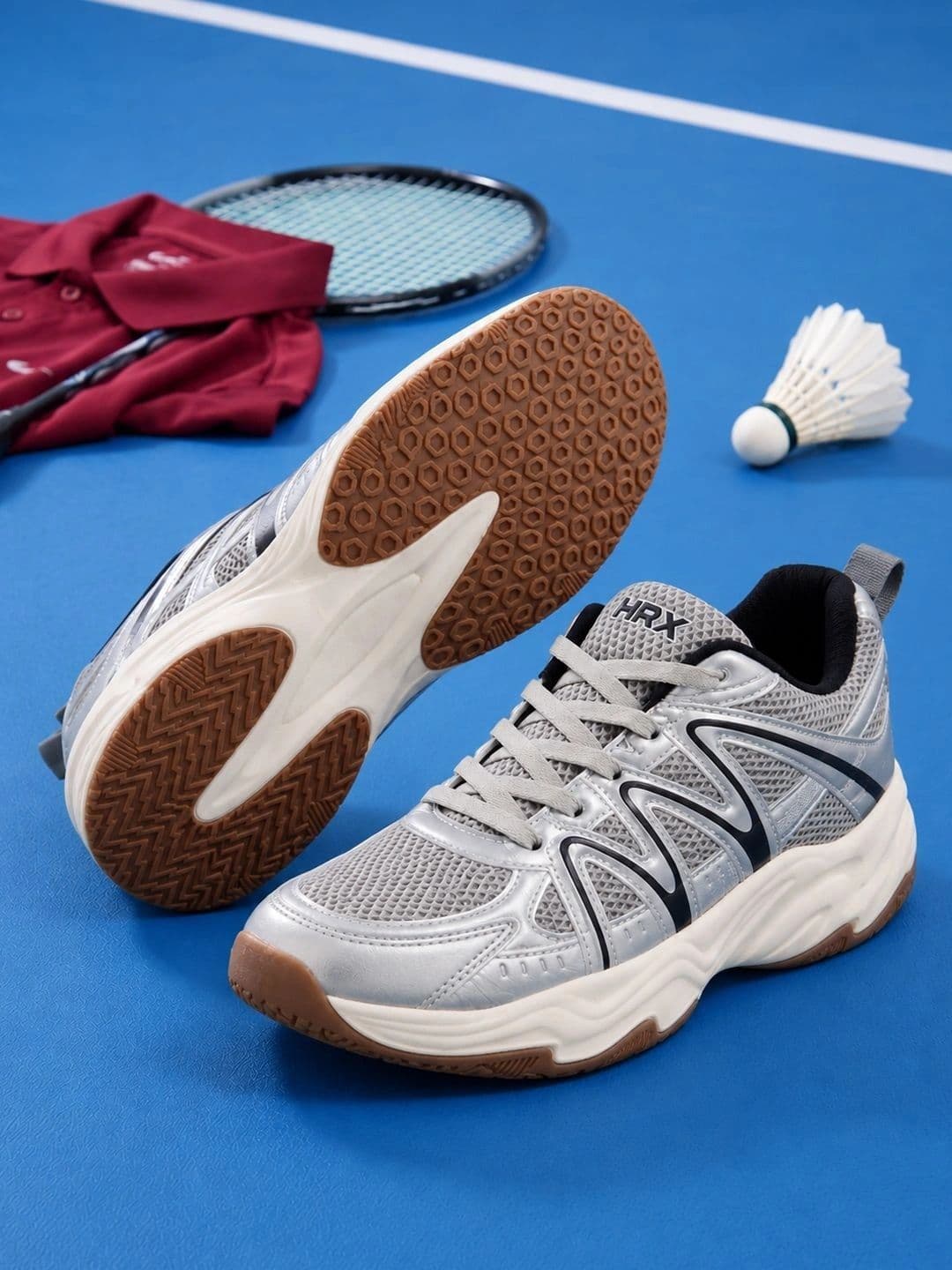 HRX by Hrithik Roshan Men Mesh Badminton Non-Marking Shoes - view 1