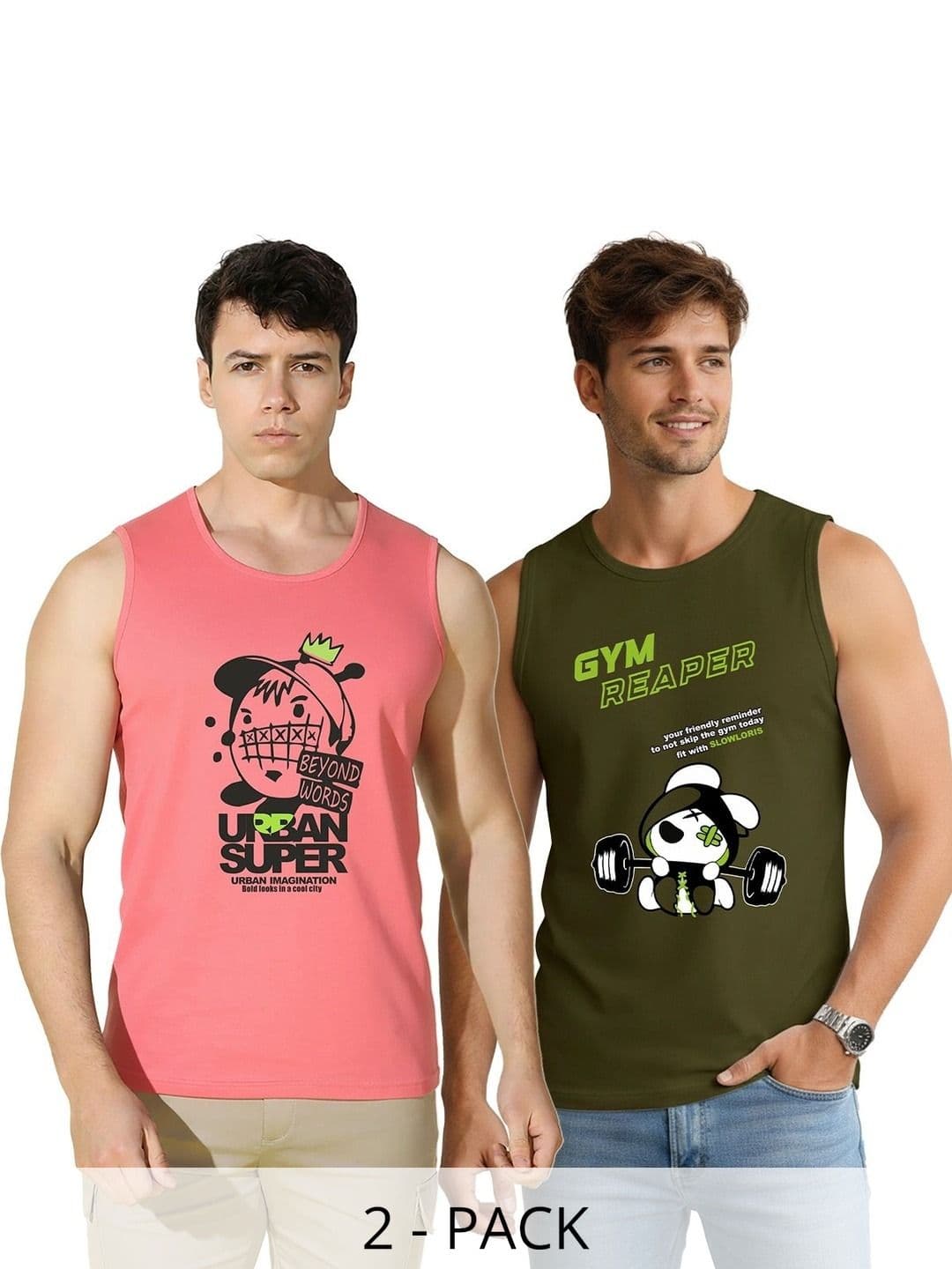 SLOWLORIS Men 2 Printed T-shirt - view 1