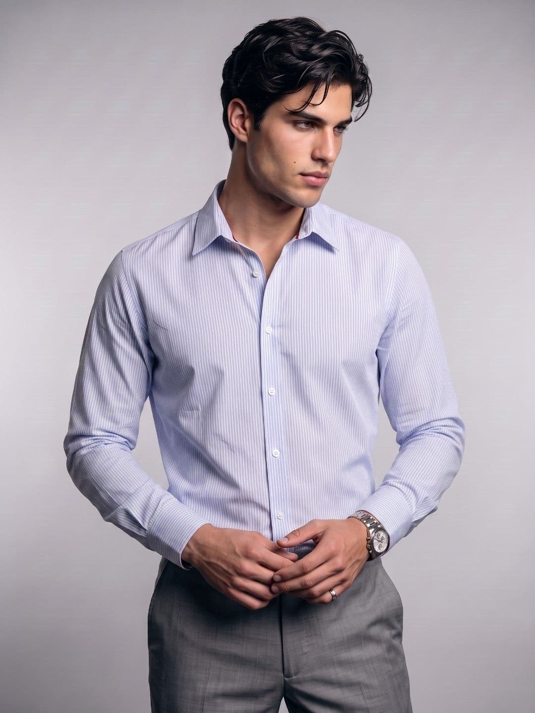 OvrWrk Pinstripes Striped Casual Shirt - view 1