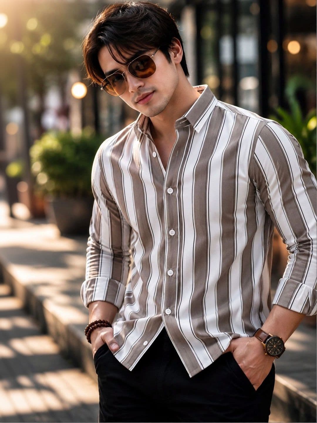 SHIRTZONE Men Comfort Striped Casual Shirt - view 1