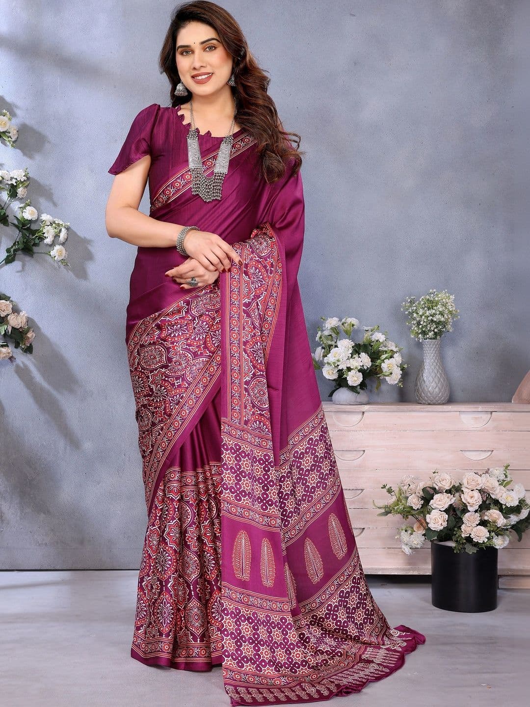 ADIANADI Women Silk Cotton Banarasi Saree - view 1