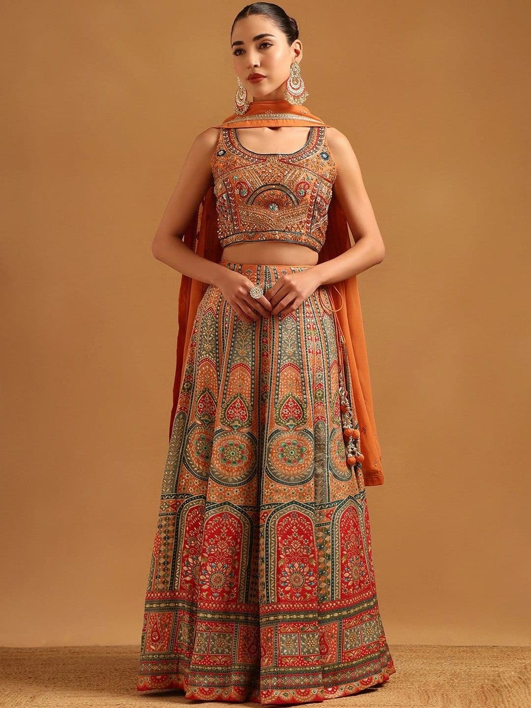 Soch Embellished Sequinned Ready to Wear Lehenga & Blouse With Dupatta - view 1