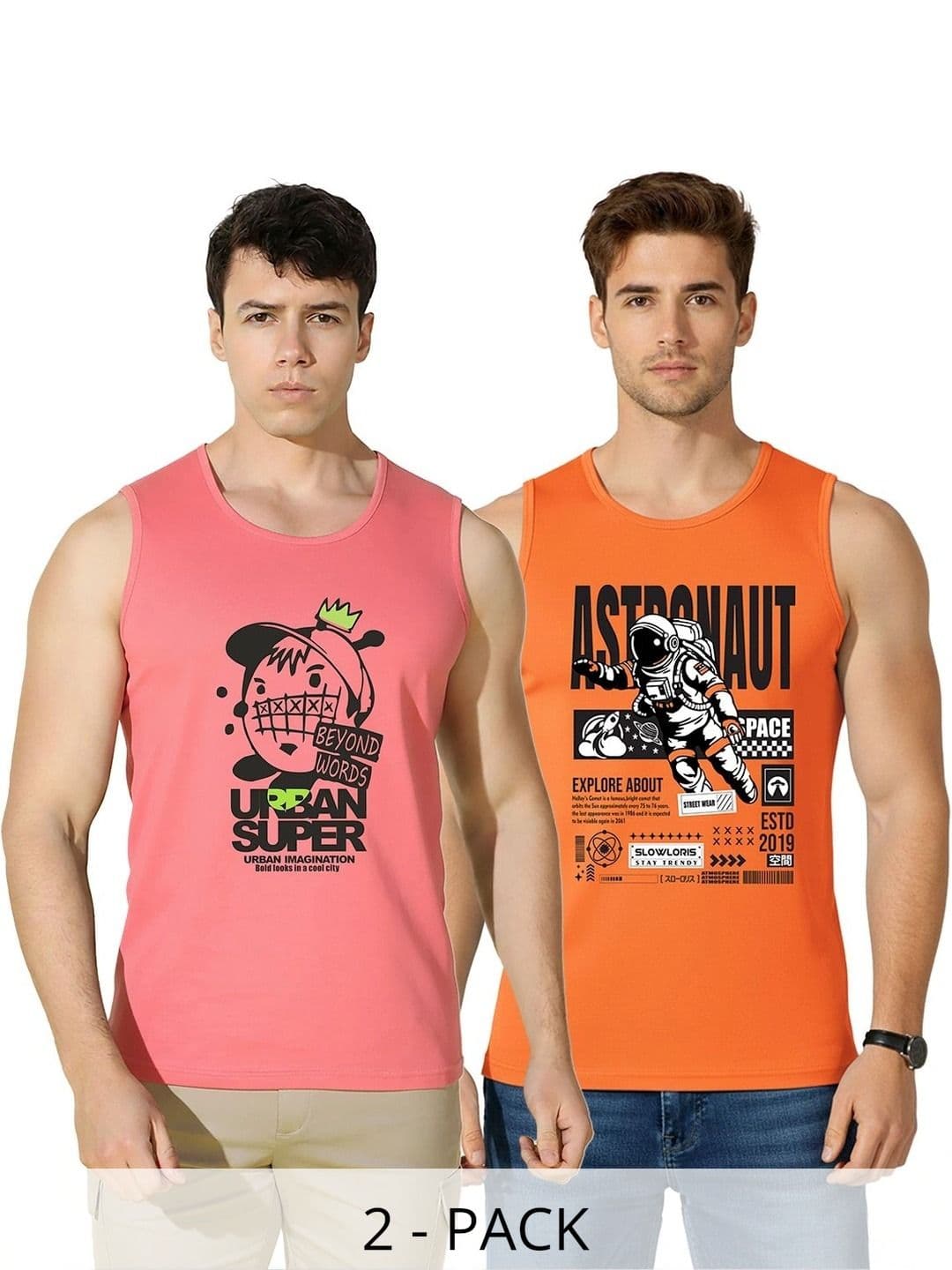 SLOWLORIS Men 2 Printed T-shirt - view 1