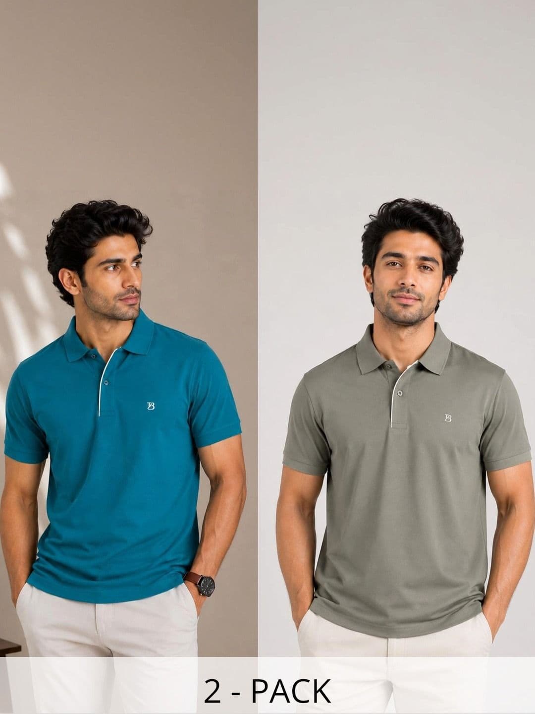GEE 5 Men 2 Polo Collar T-shirt - view 1
