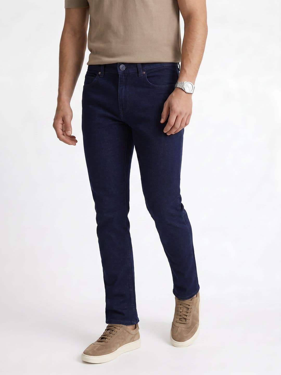 Peter England Men Ace Slim Tapered Fit Stretchable Jeans - view 1