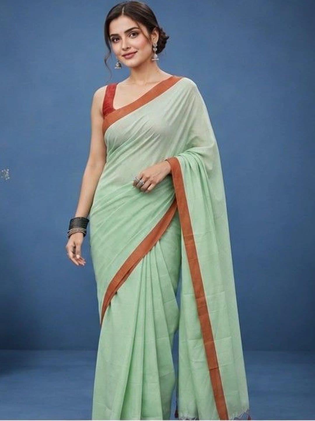 Rovika Pure Cotton Khadi Saree - view 1