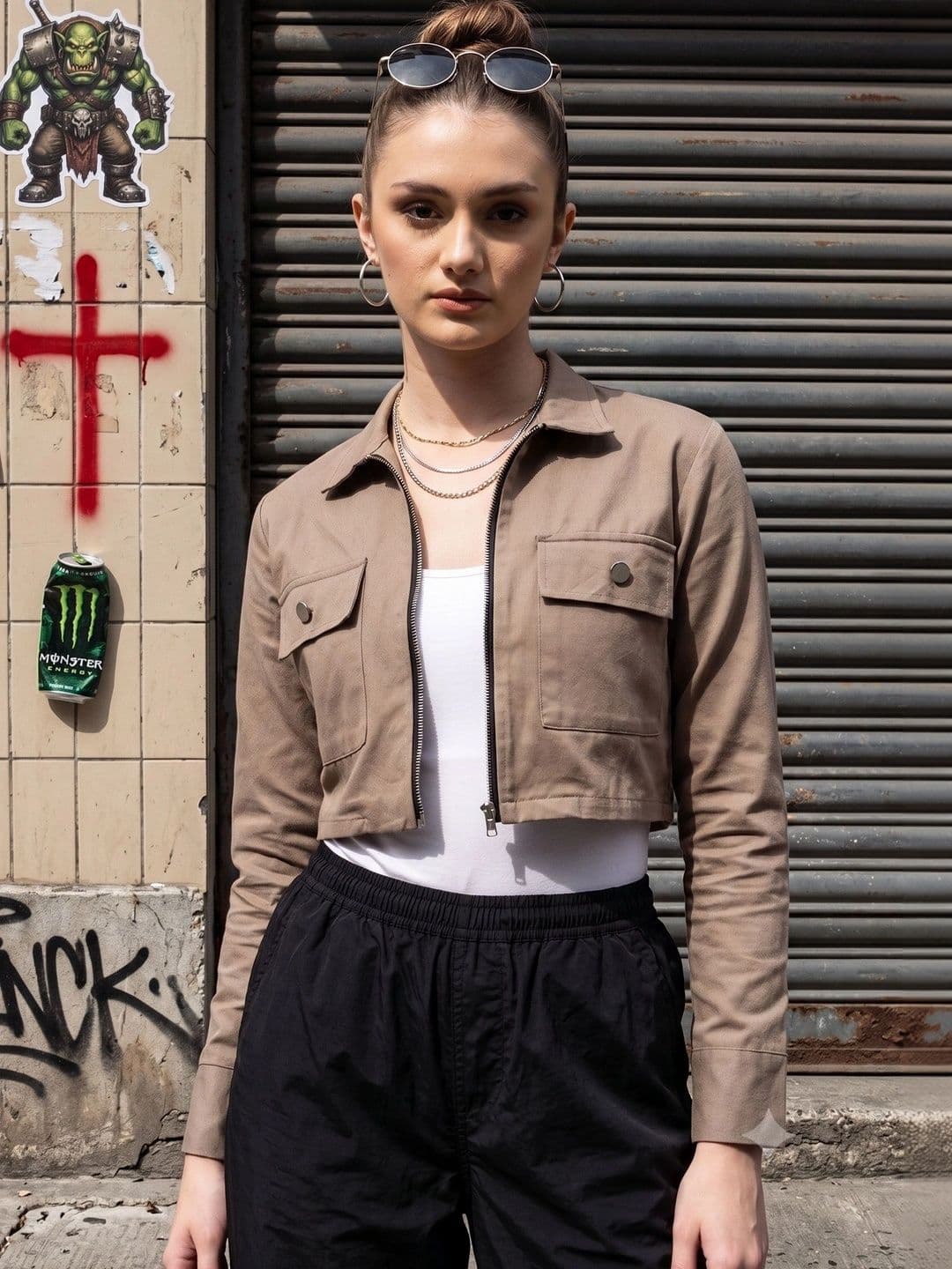 STRV Women Crop Open Front Jacket - view 1