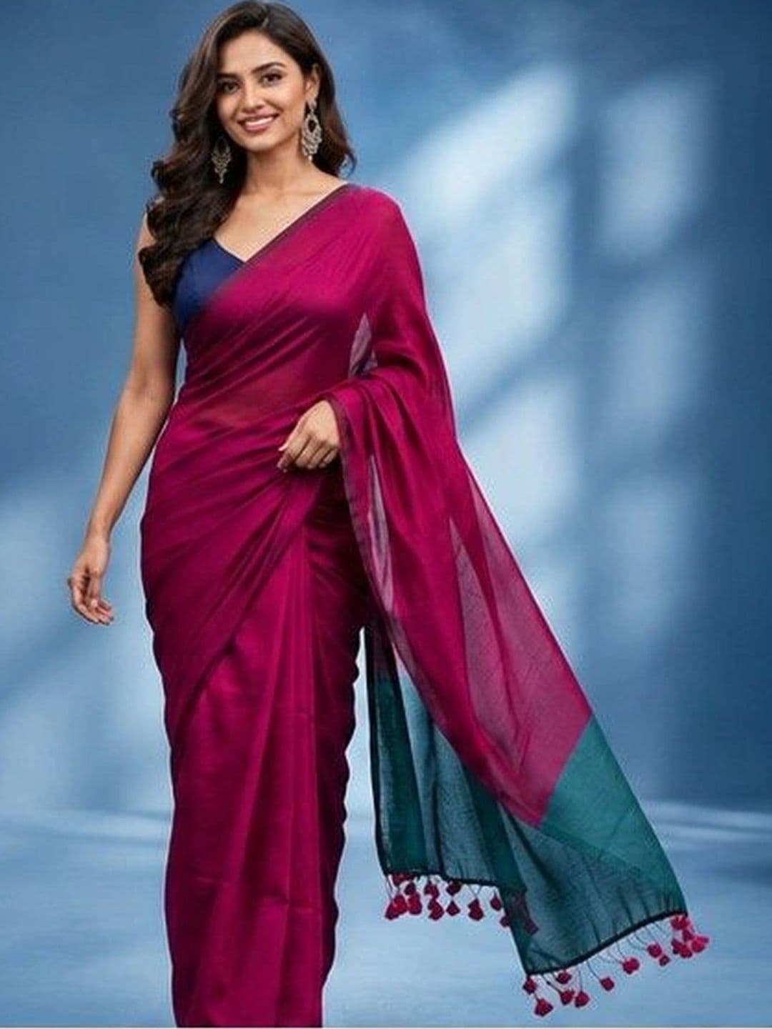 Rovika Pure Cotton Khadi Saree - view 1