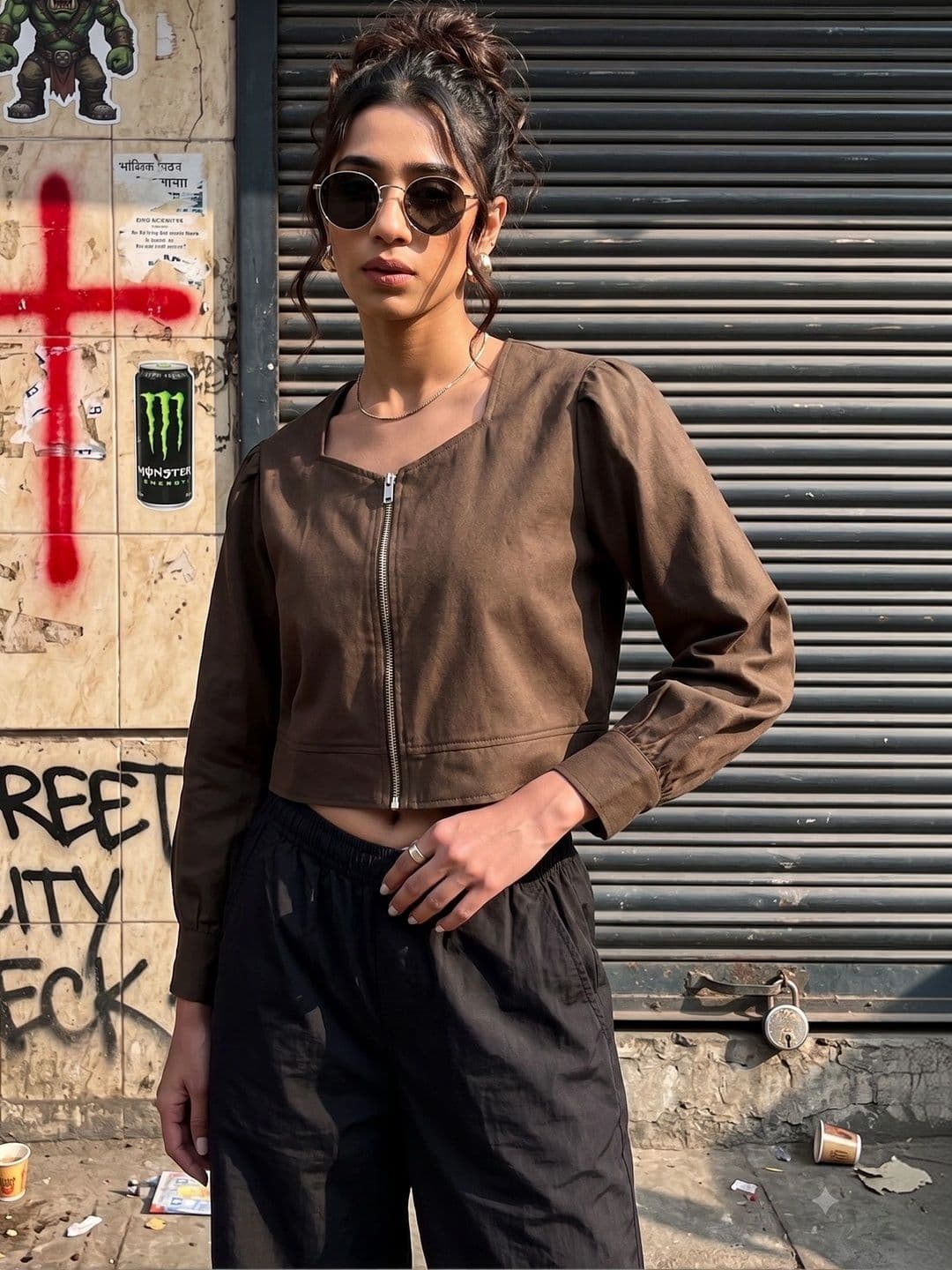 STRV Women Crop Open Front Jacket - view 1