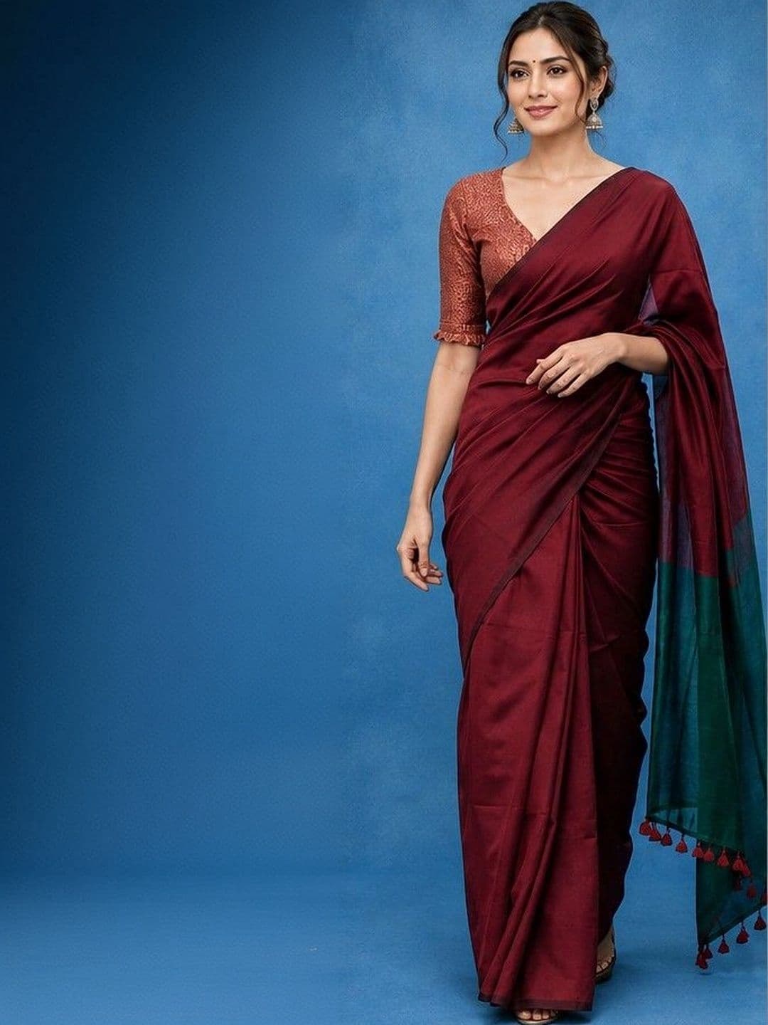 Rovika Pure Cotton Khadi Saree - view 1