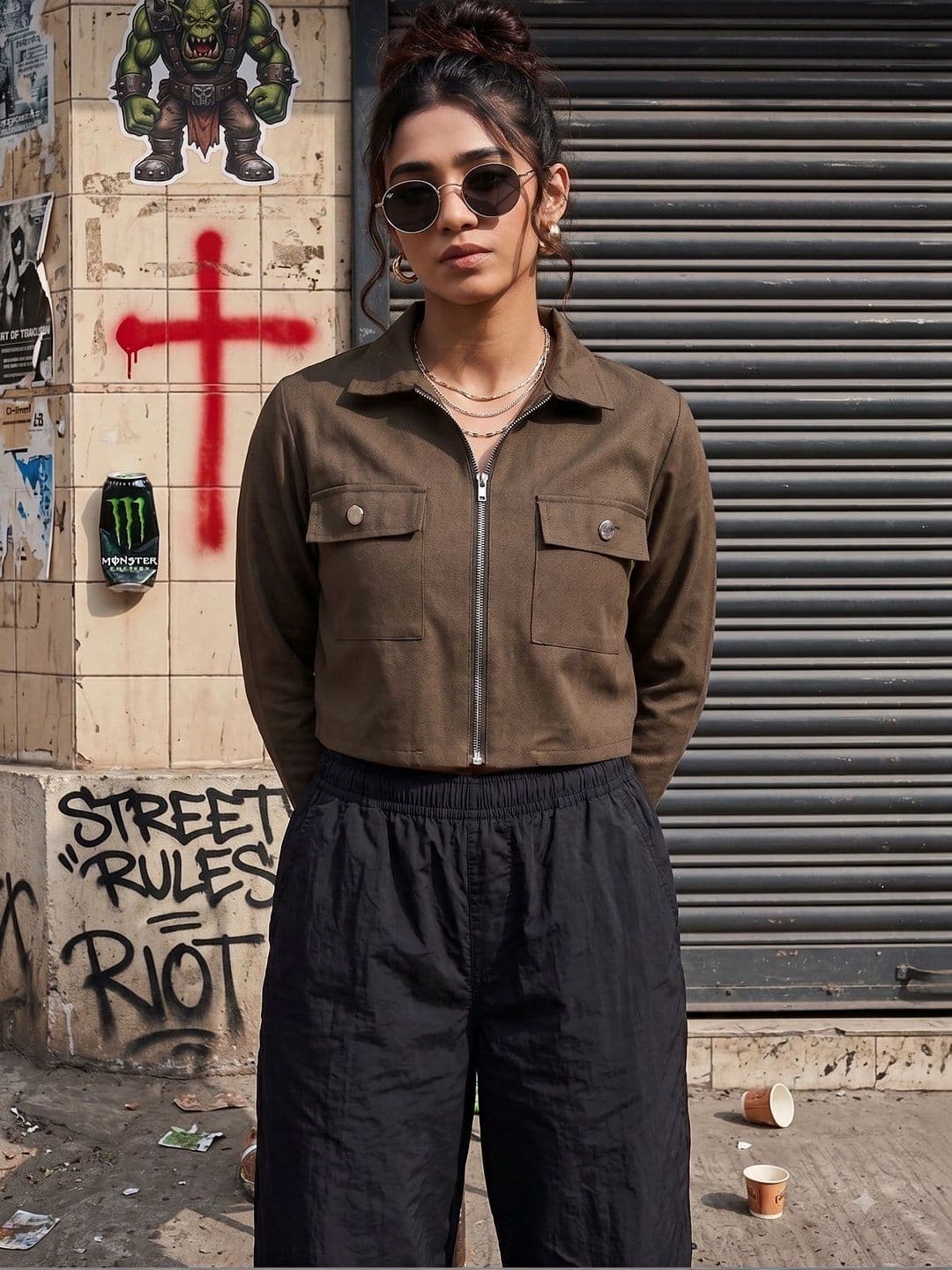STRV Women Crop Open Front Jacket - view 1