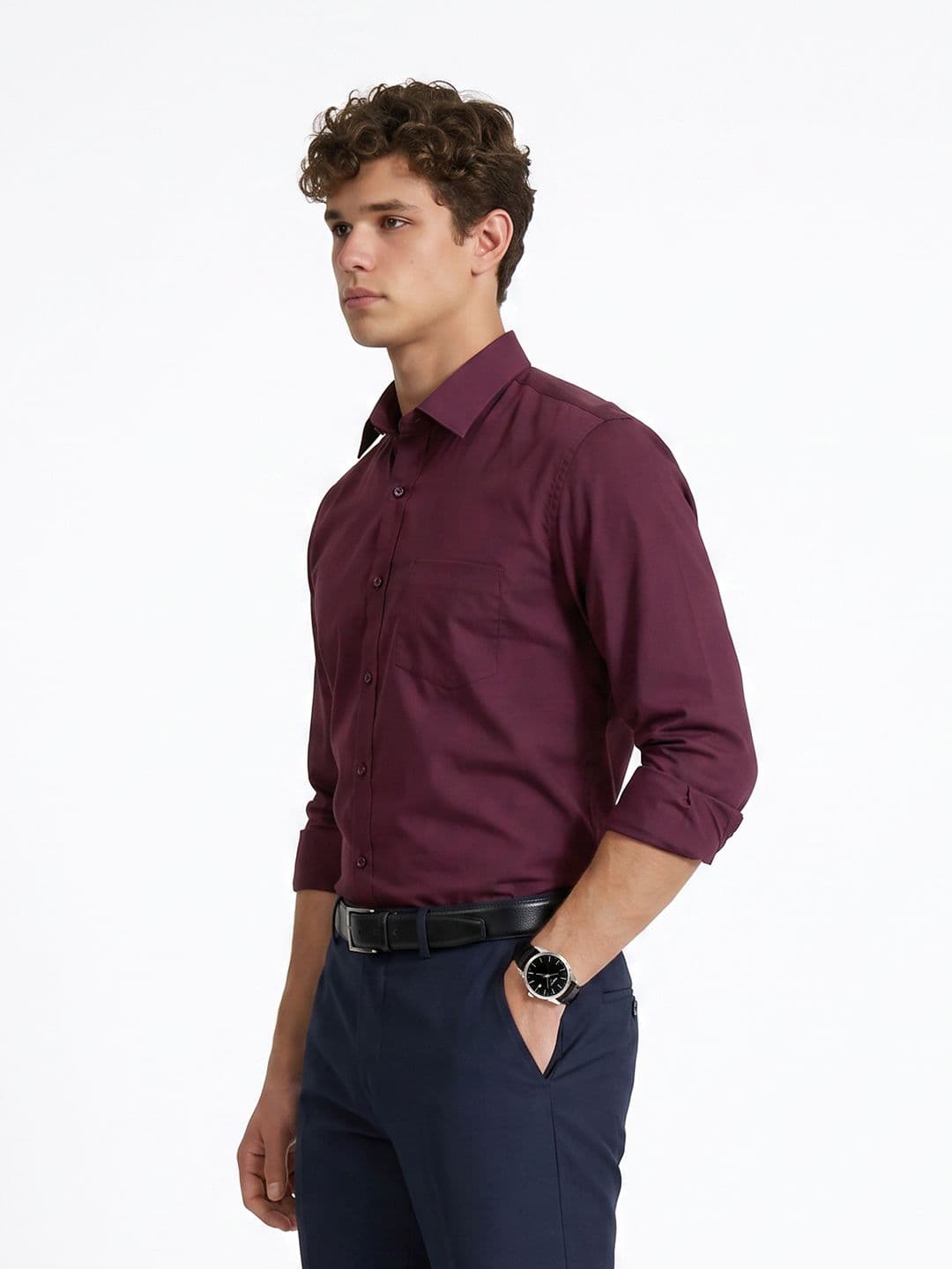 Peter England Slim Fit Pure Cotton Formal Shirt - view 1