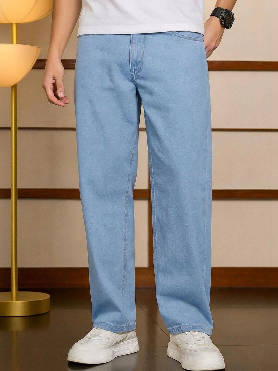 Gaucha Men Relaxed Fit Mid-Rise Stretchable Jeans - view 1