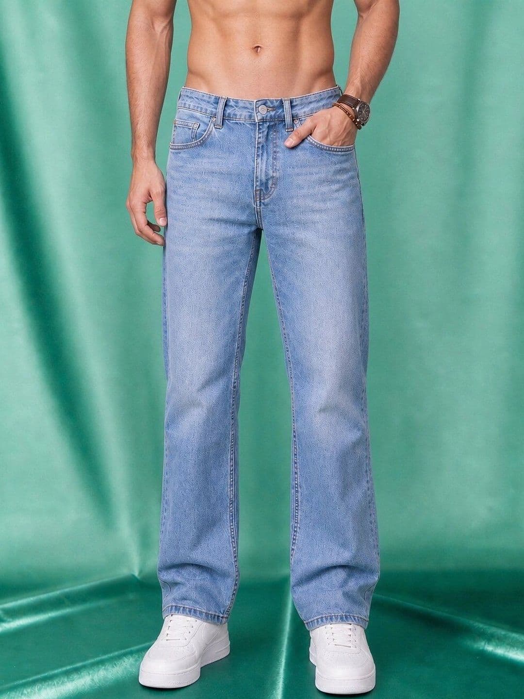 Roadster Men Jean Straight Fit Mid-Rise Stretchable Jeans - view 1