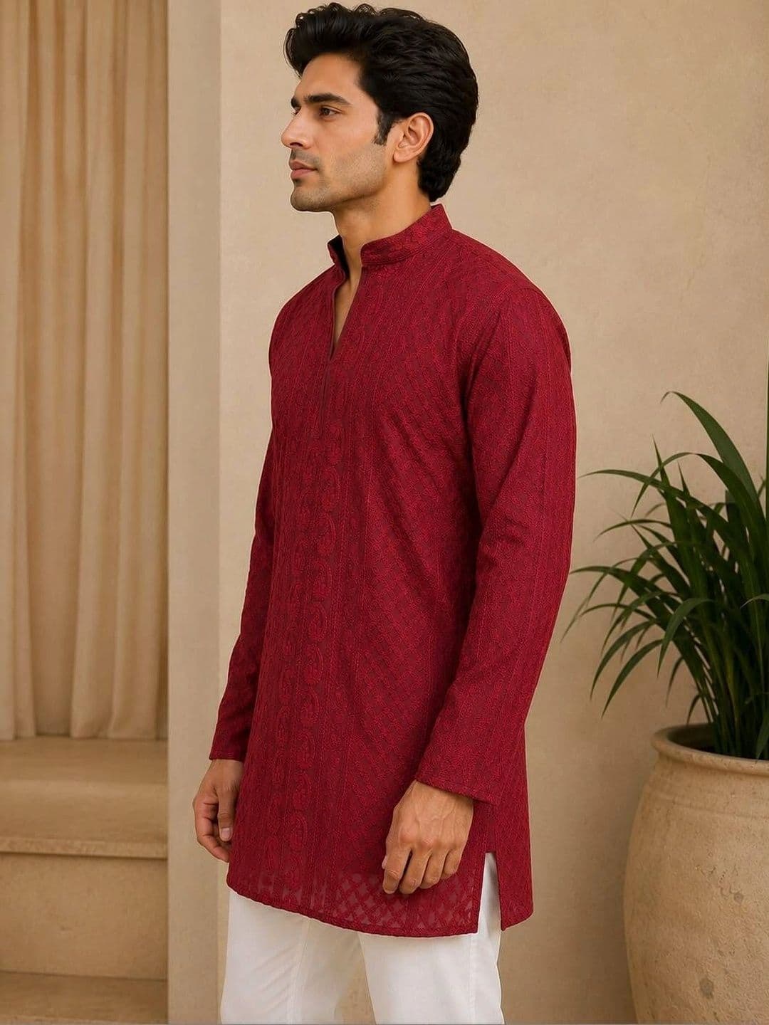 House of Pataudi Men Kurta - view 1
