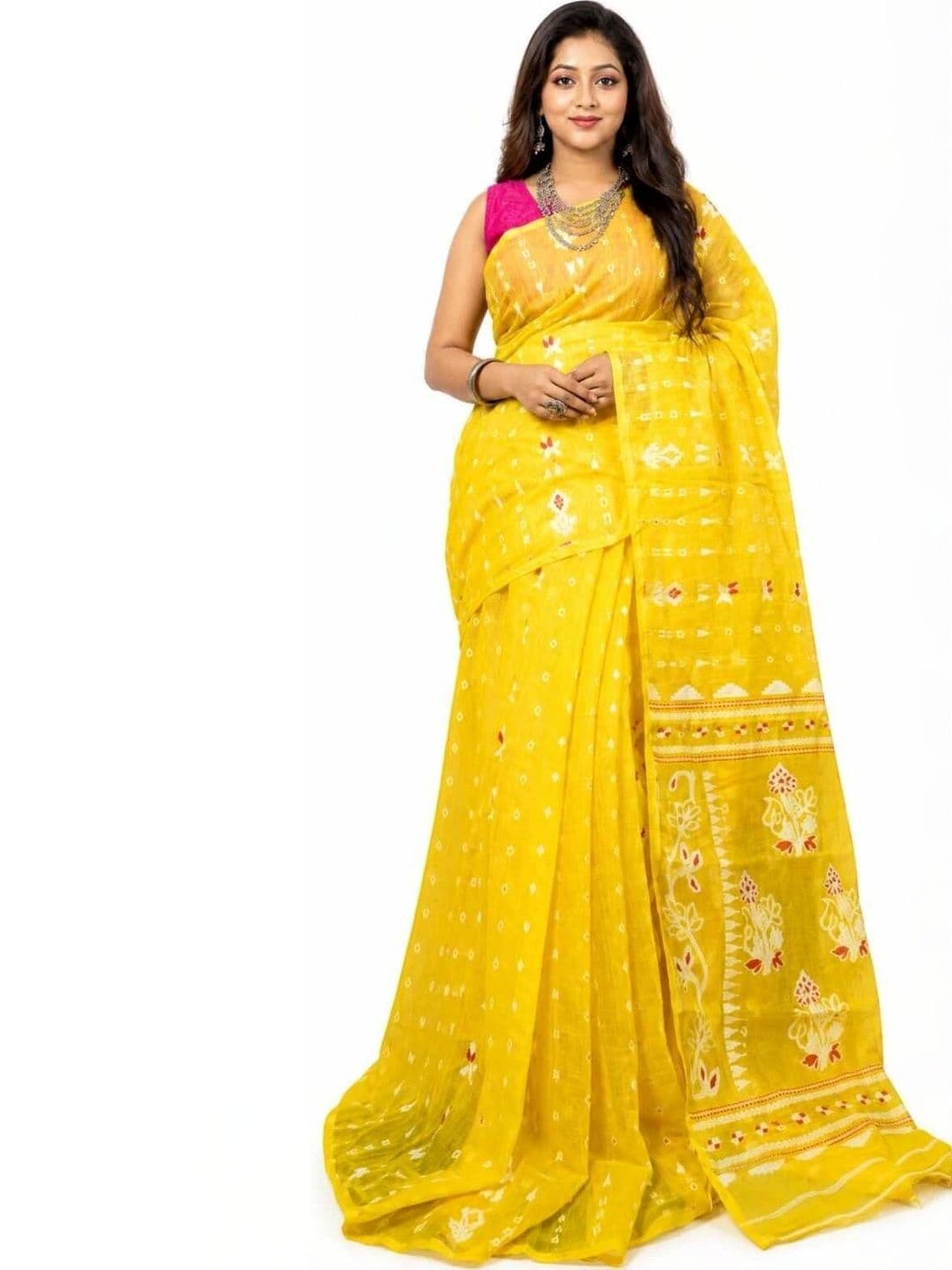 MONDAL SAREE CENTRE Silk Blend Saree - view 1