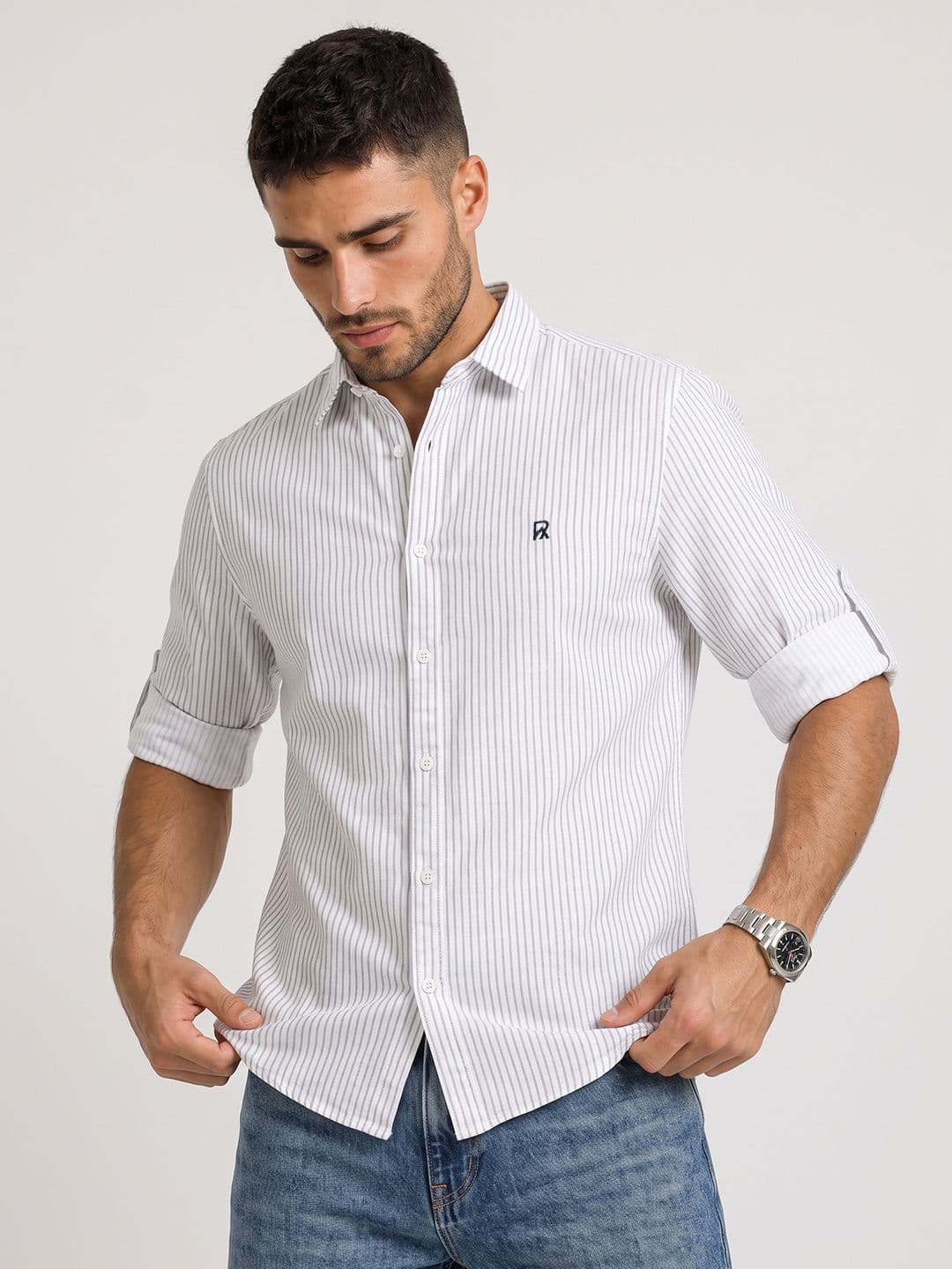 The Roadster Life Co. Vertical Striped Casual Shirt - view 1