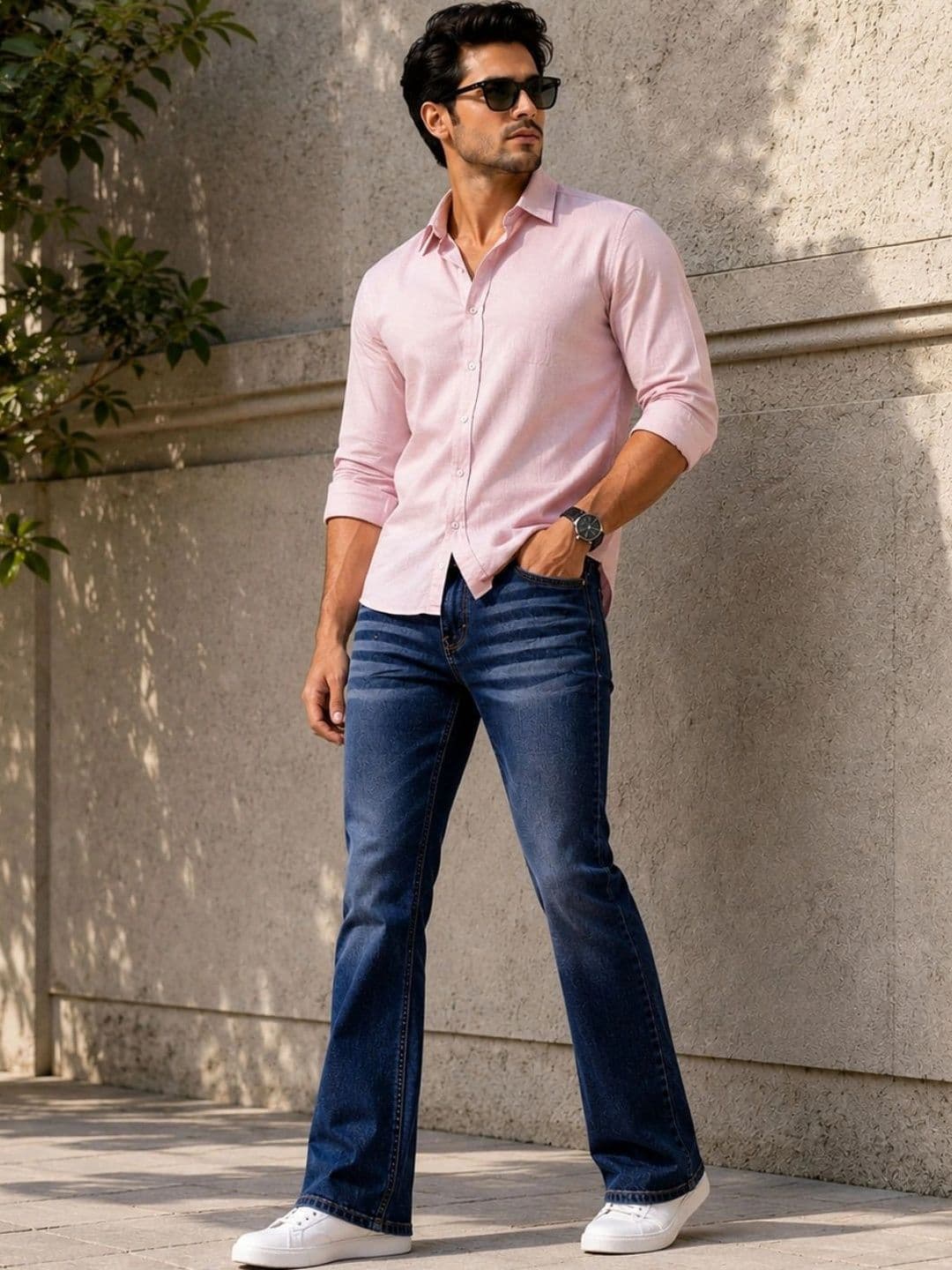 MUMS STITCH Men Regular Fit Mid-Rise Jeans - view 1