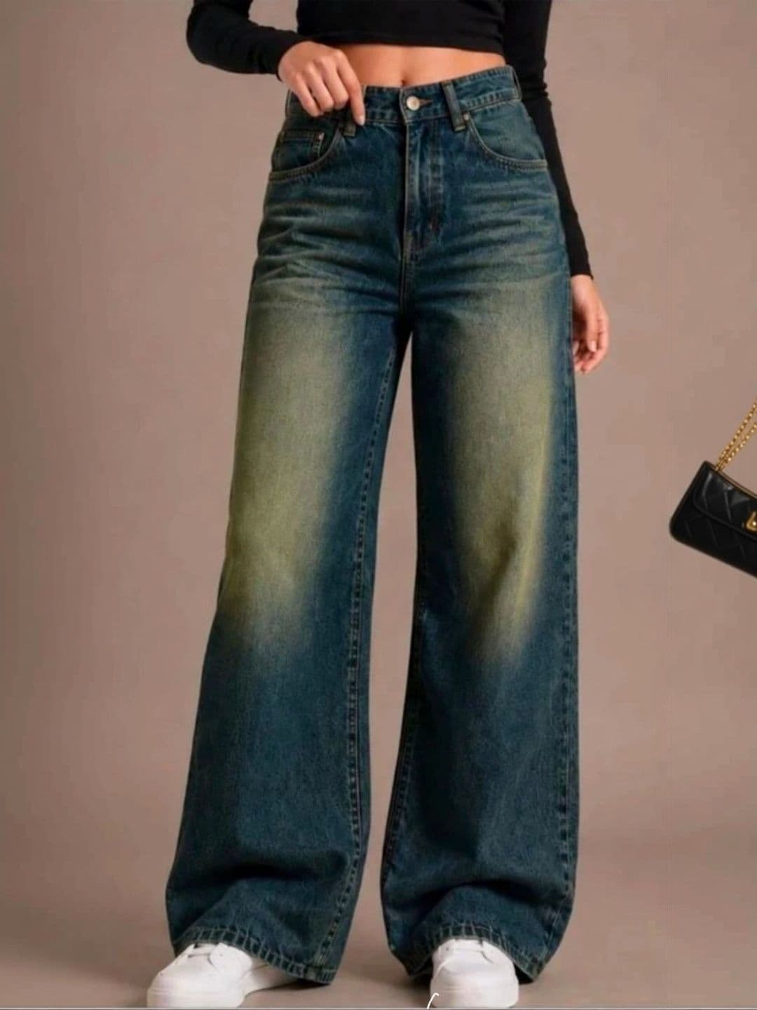 KIYANA IMITATION Women Comfort Wide Leg High-Rise Jeans - view 1