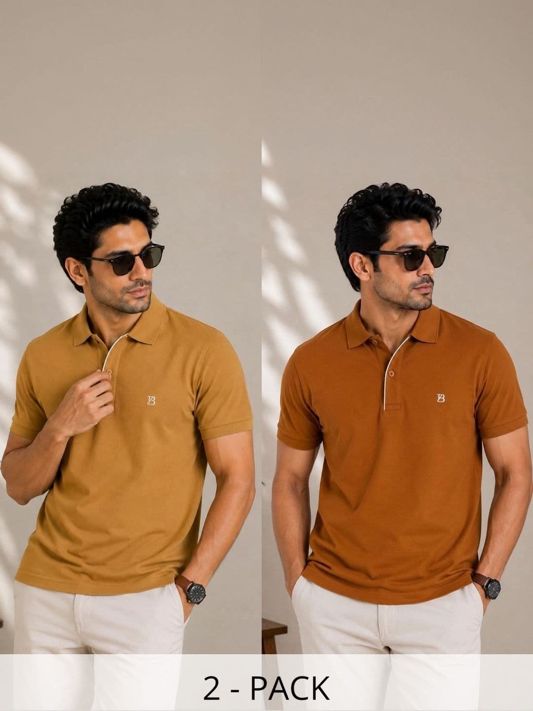GEE 5 Men Brand Logo 2 Polo Collar T-shirt - view 1