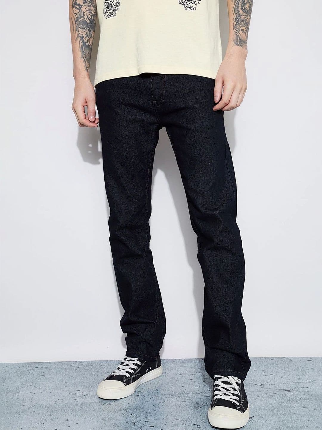 Fame Forever by Lifestyle Men Straight Fit Mid-Rise Stretchable Jeans - view 1