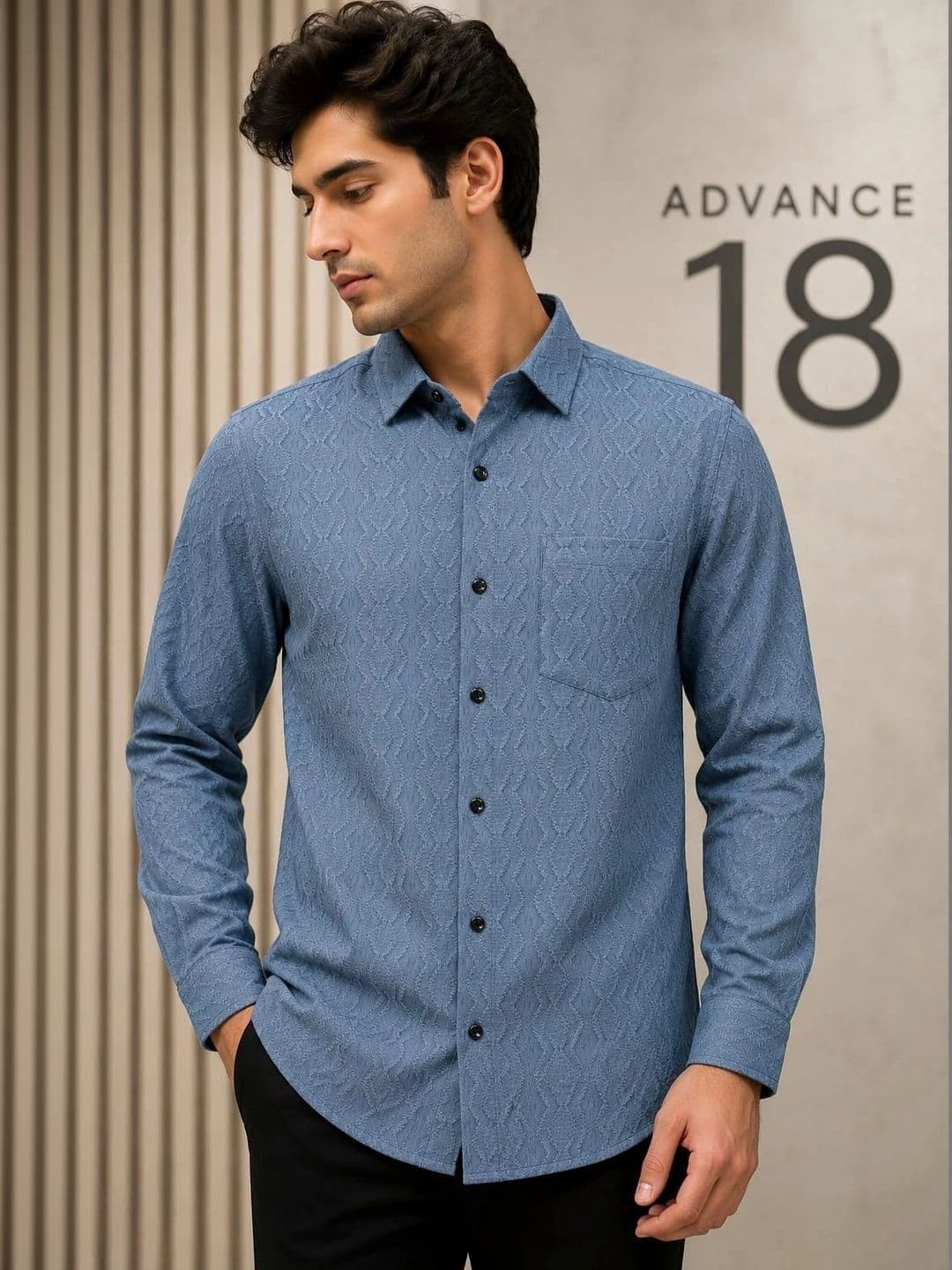 ADVANCE 18 Men Classic Casual Shirt - view 1