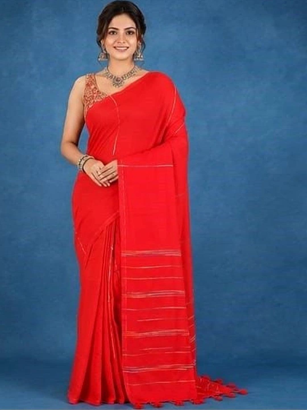 Rovika Pure Cotton Khadi Saree - view 1
