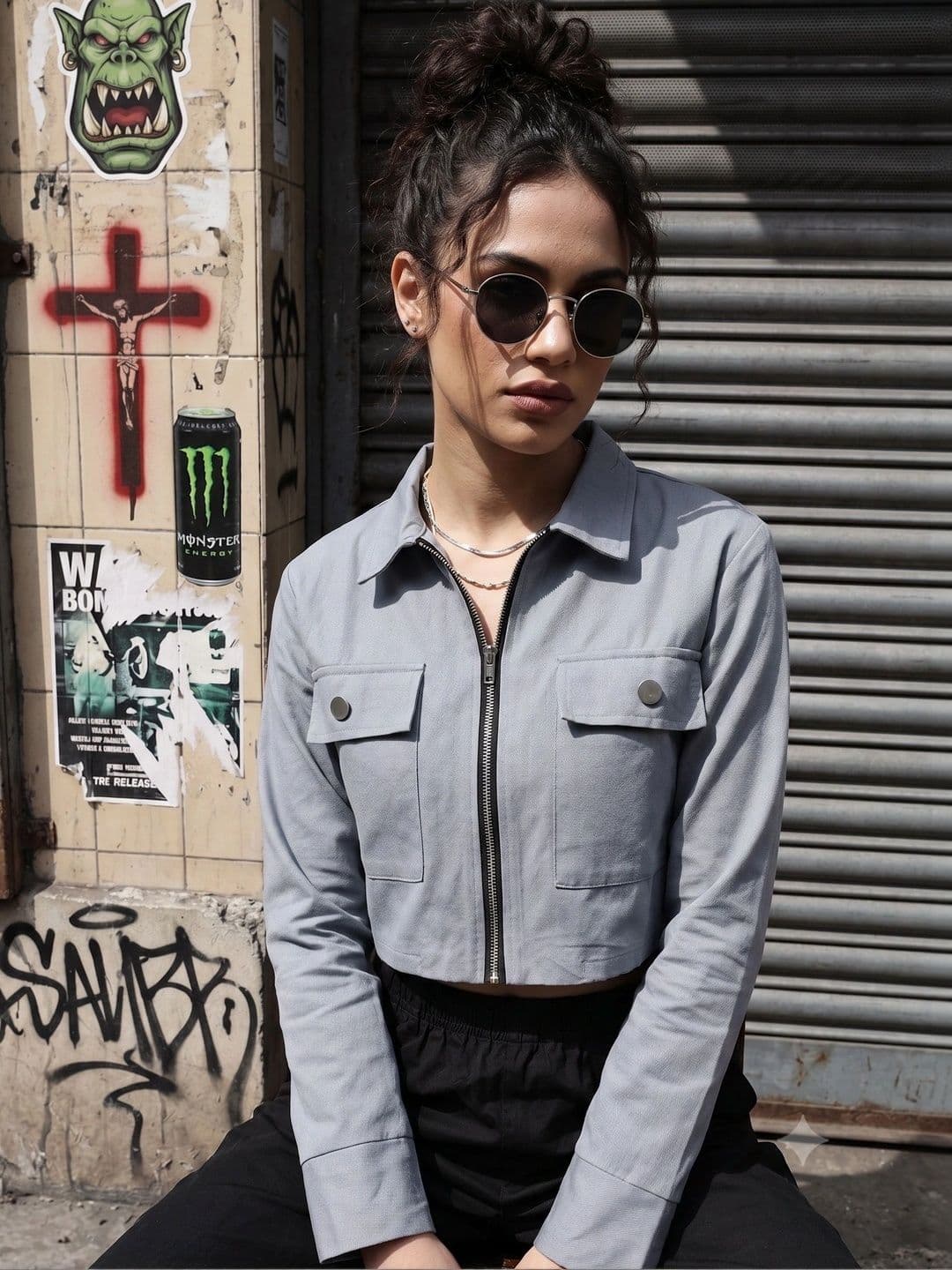 STRV Women Crop Open Front Jacket - view 1