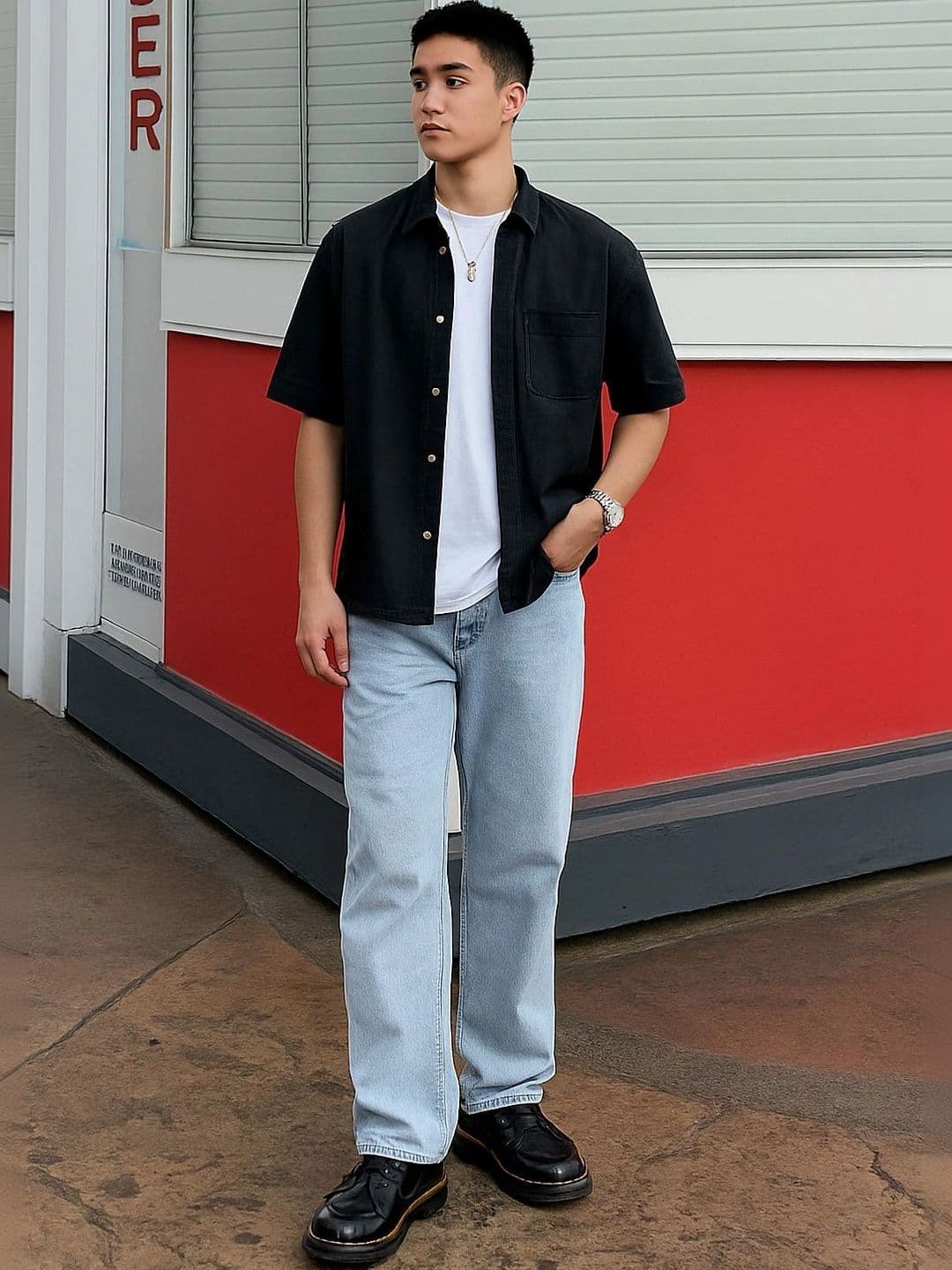 Gaucha Men Relaxed Fit Mid-Rise Light Fade Stretchable Jeans - view 1