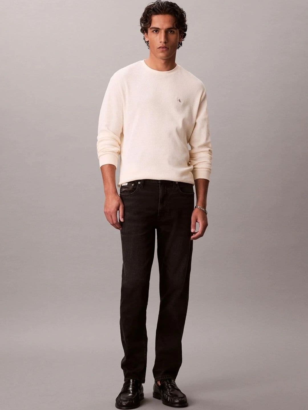 Calvin Klein Jeans Men Regular Fit Mid-Rise Light Fade Stretchable Jeans - view 1