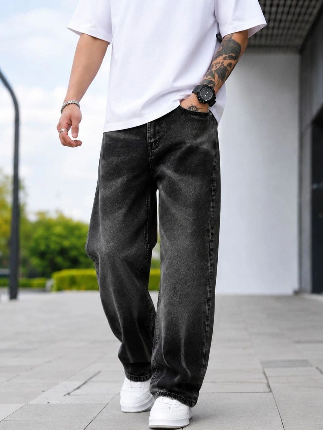 DENIM LIFE Men Classic Straight Fit Mid-Rise Stretchable Jeans - view 1