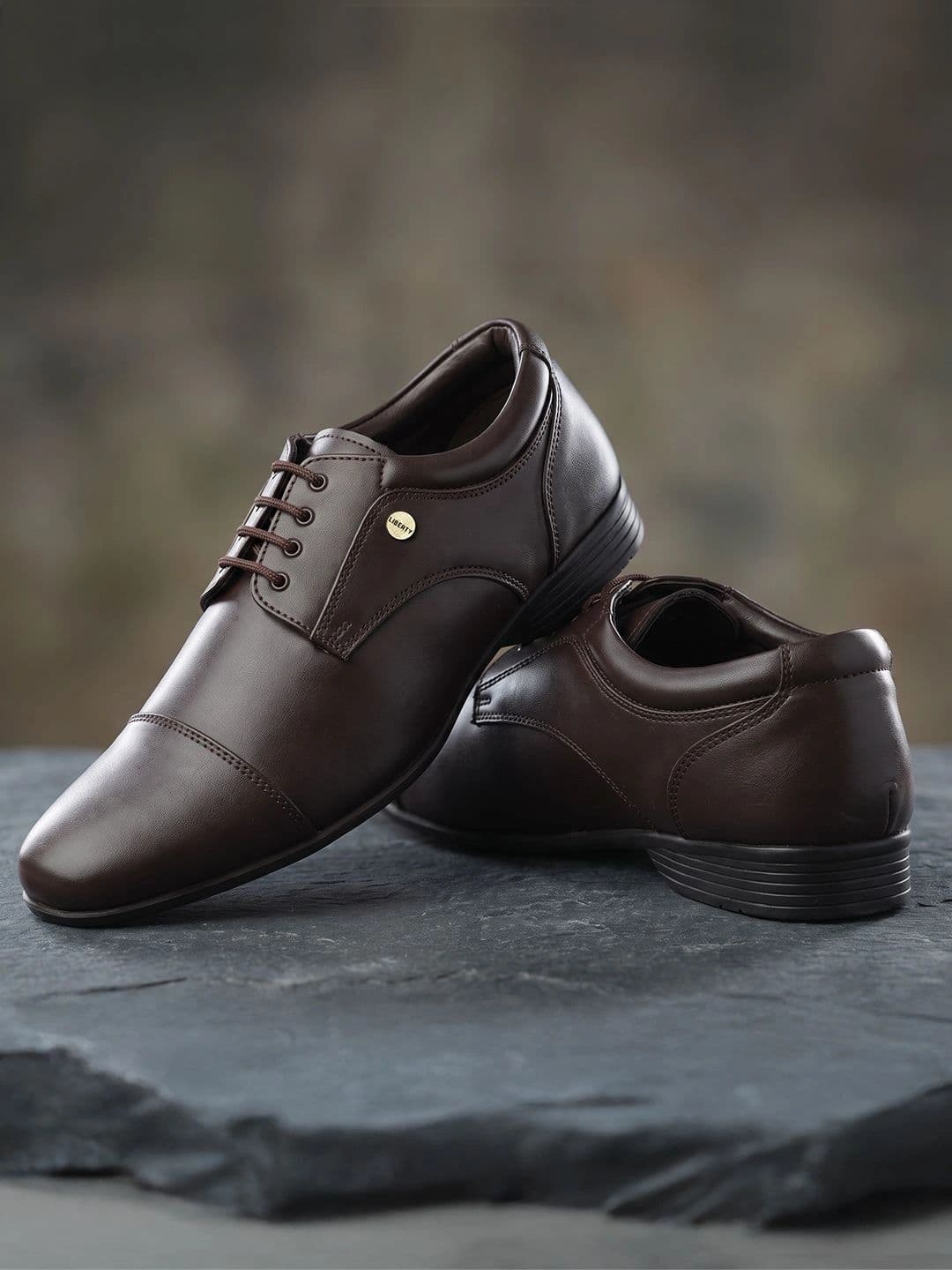 Liberty Men PU Pointed Toe Lace-Ups Derbys Formal Shoes - view 1