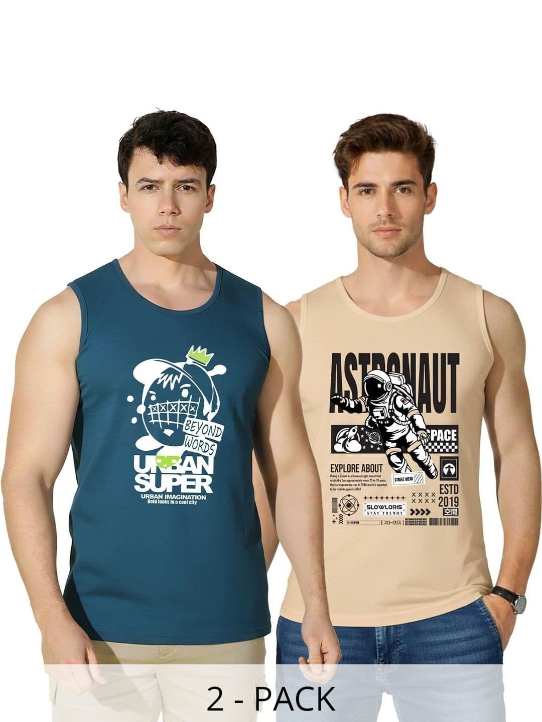 SLOWLORIS Men 2 Printed T-shirt - view 1