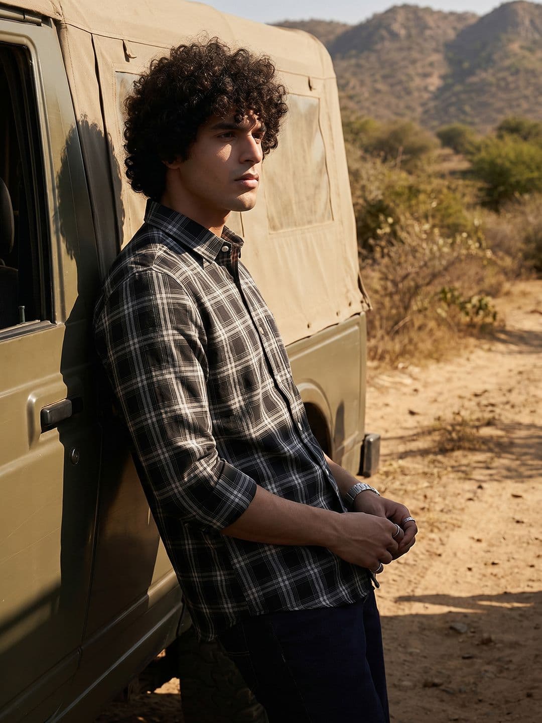 The Roadster Life Co. Tartan Checked Casual Shirt - view 1