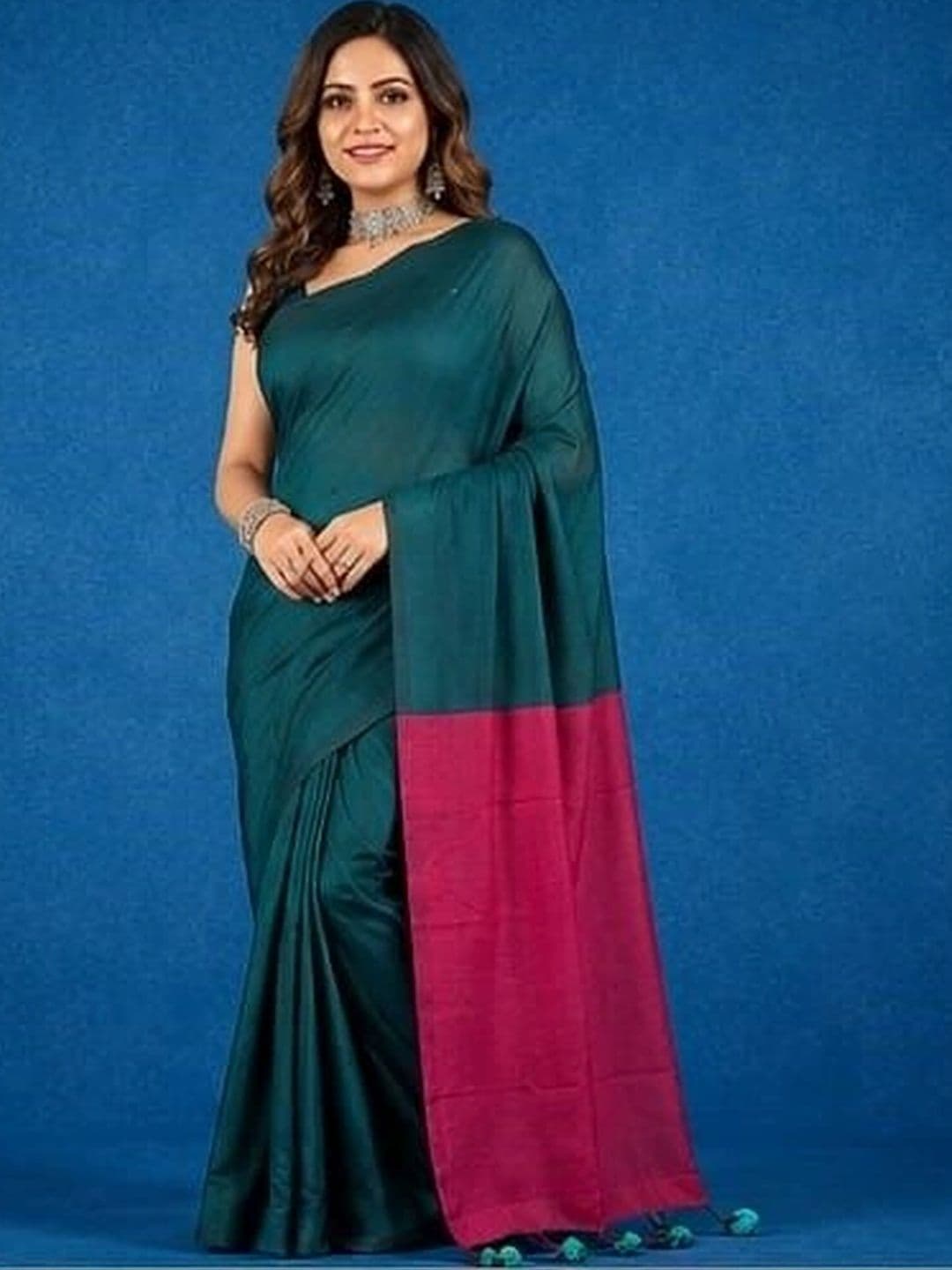 Rovika Pure Cotton Khadi Saree - view 1