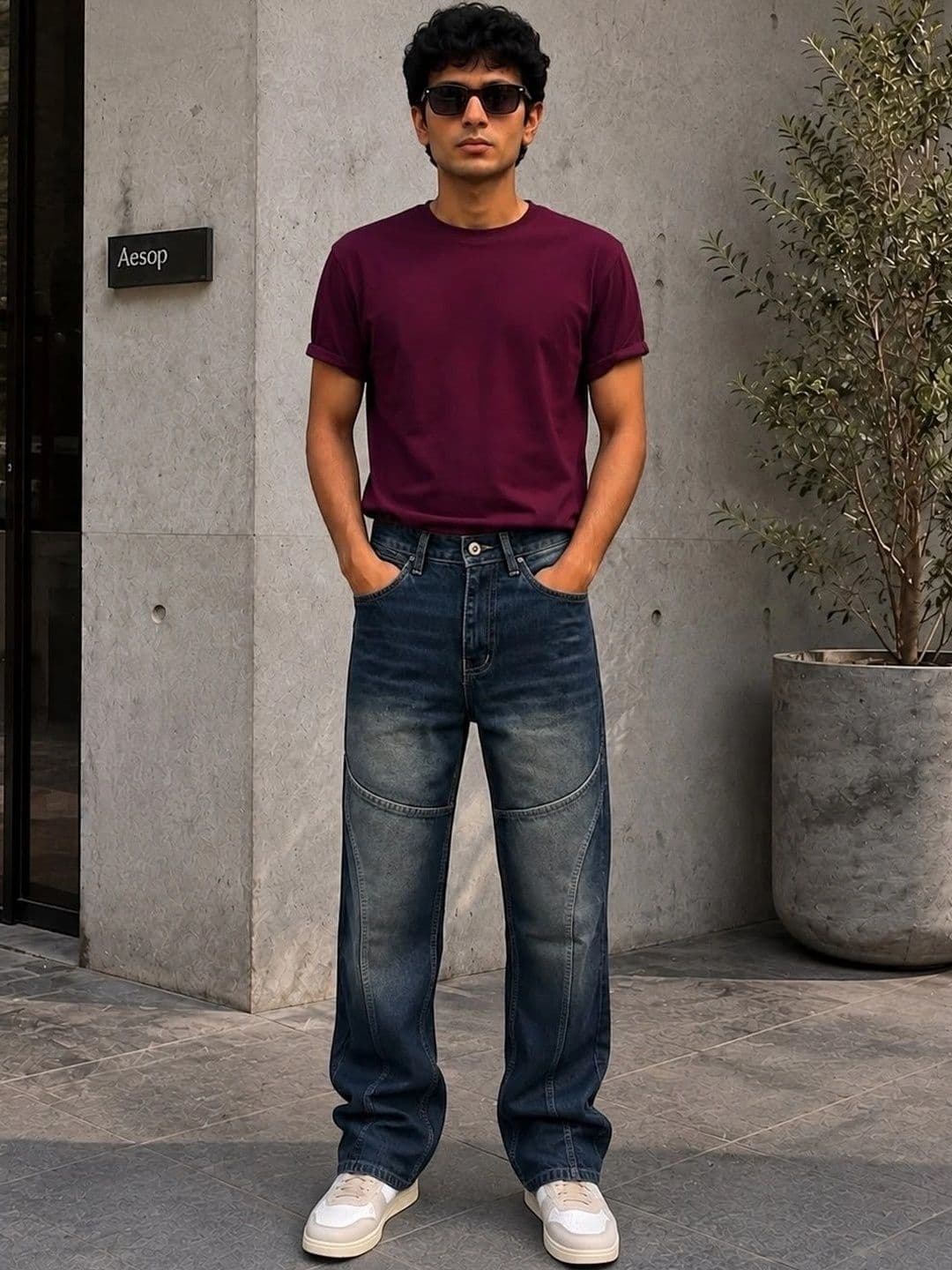 Tini Huggs Men Mid-Rise Low Distress Jeans - view 1