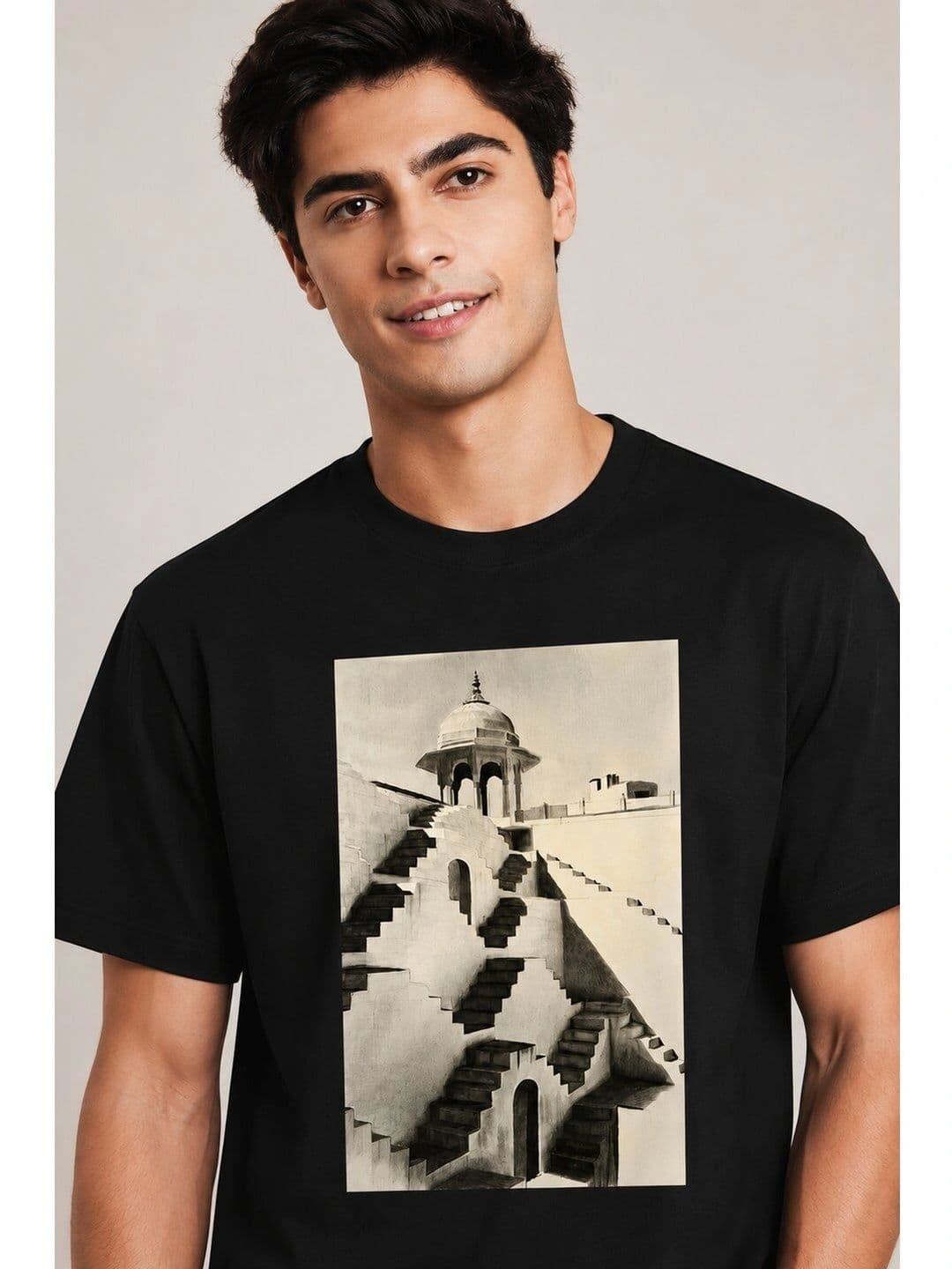 The Arth India Clothing Men Printed Pure Cotton T-shirt - view 1