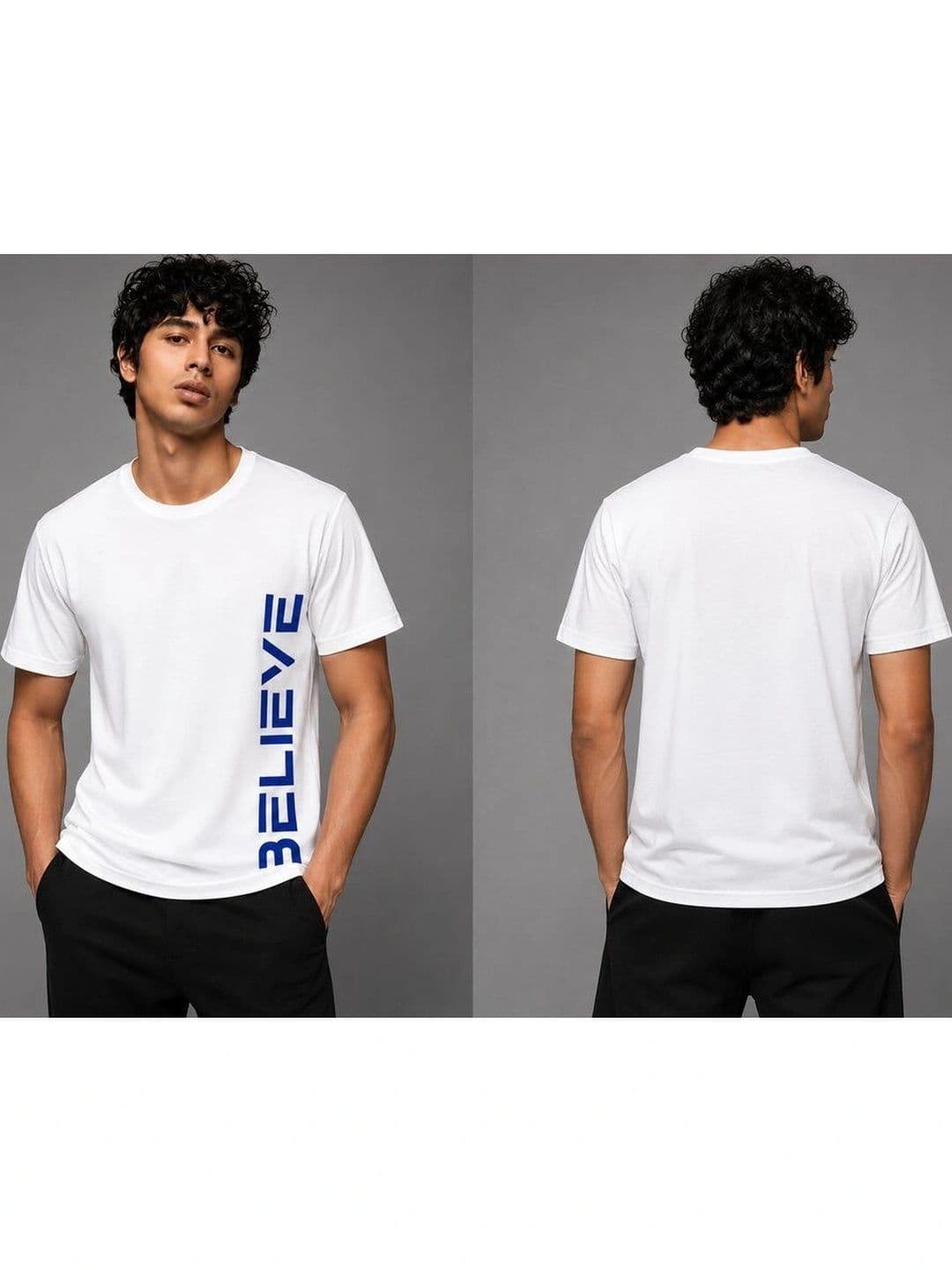 The Arth India Clothing Men Typography Printed Pure Cotton T-shirt - view 1