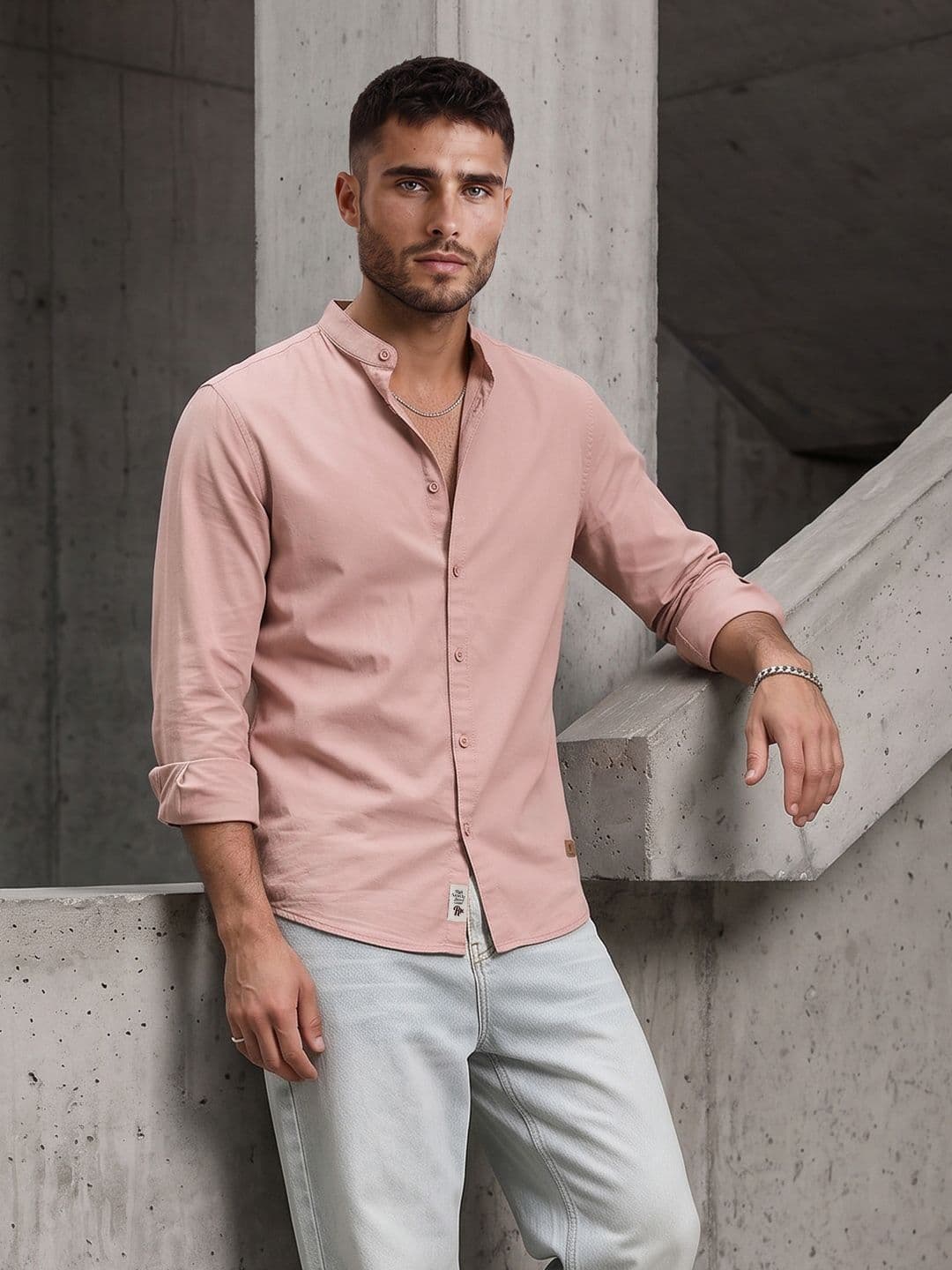 The Roadster Life Co. Band Collar Casual Shirt - view 1