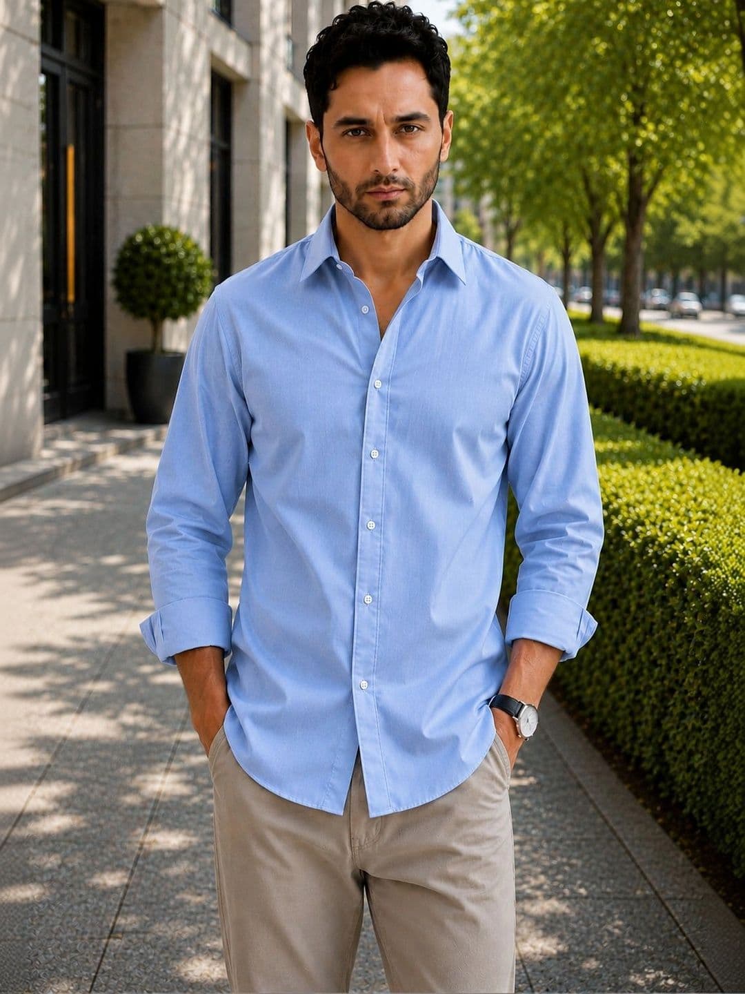 THE BIG ATTIRE Men Classic Casual Shirt - view 1